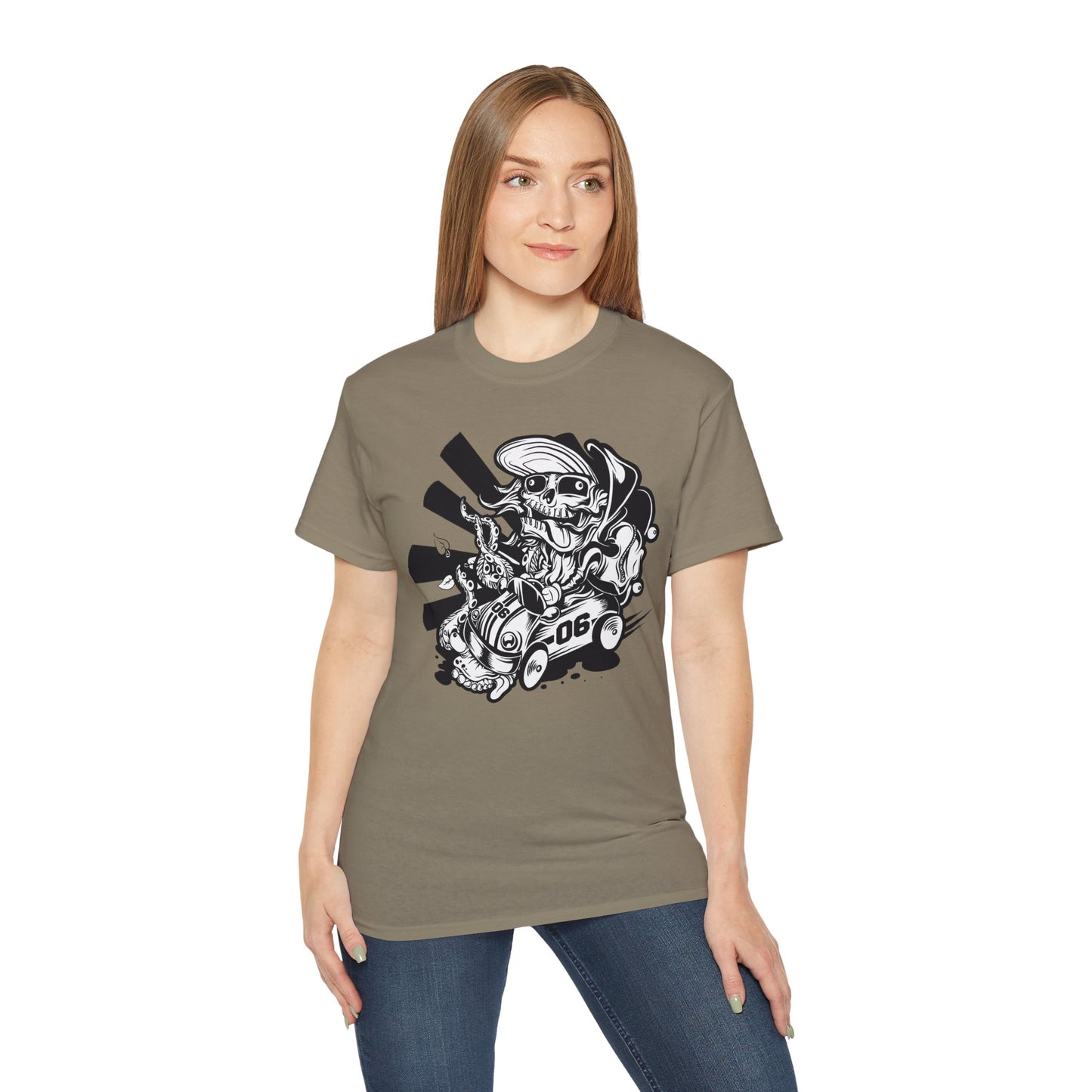 Skull Tee Shirt, Skull Graphic T‑Shirt, Cartoon Graphic T-Shirt, Art Design Shirt, Skull Tee Shirts