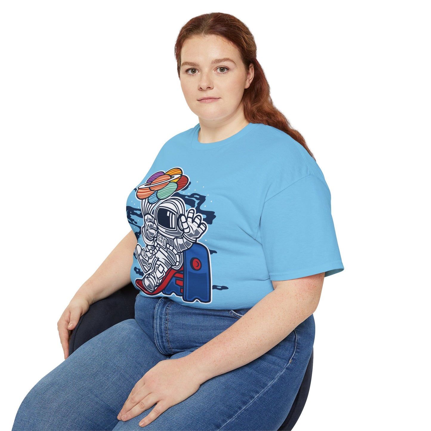 Astronaut Tee Shirt, Astronaut Graphic T‑Shirt, Cartoon Graphic T-Shirt, Art Design Shirt, Cosmos Tee Shirts 5