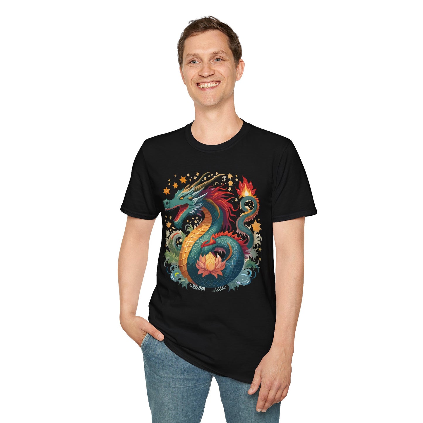 Dragon T Shirt, Dragon Shirt, Shirt with Animals, Animal Shirt