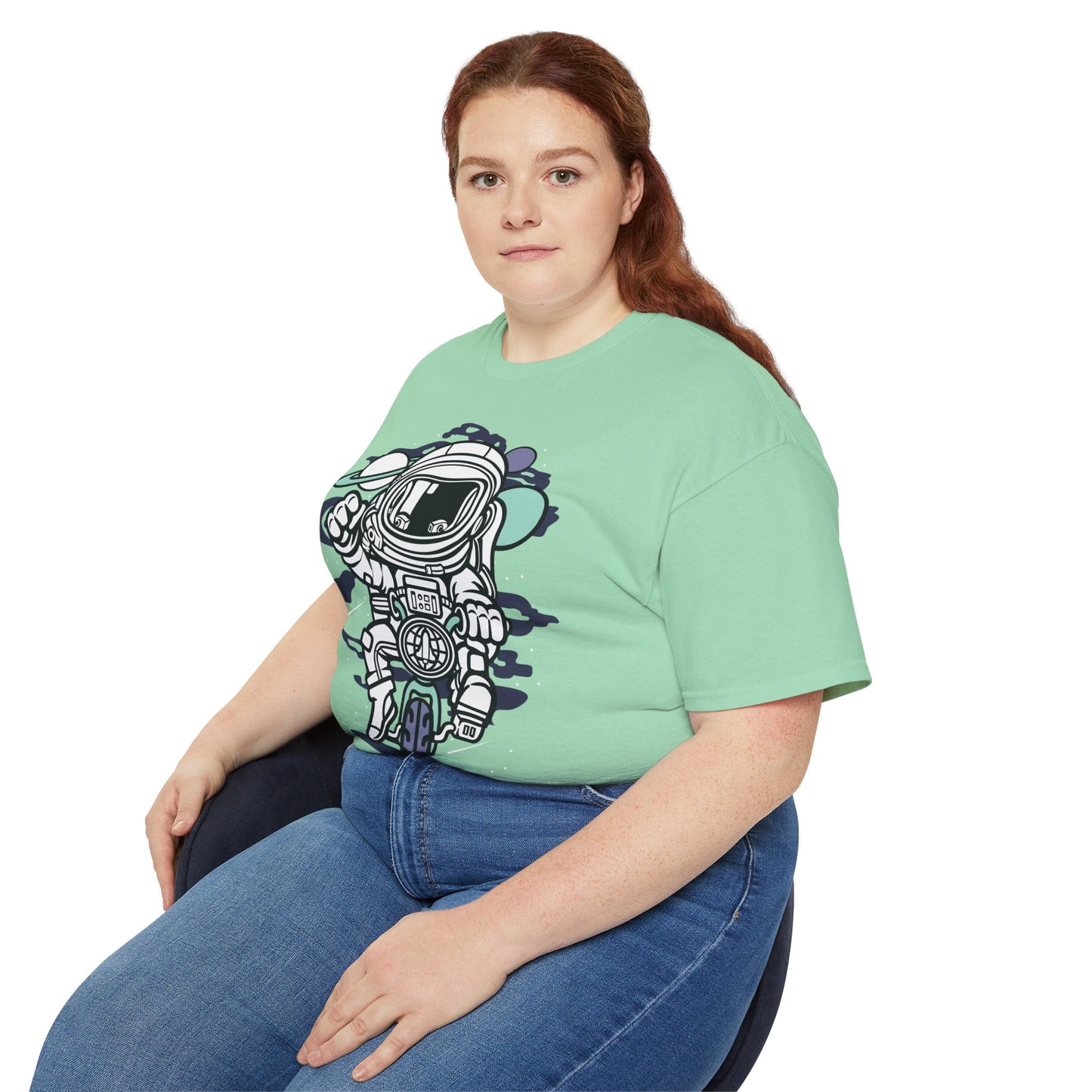 Astronaut Tee Shirt, Astronaut Graphic T‑Shirt, Cartoon Graphic T-Shirt, Art Design Shirt, Cosmos Tee Shirts 6