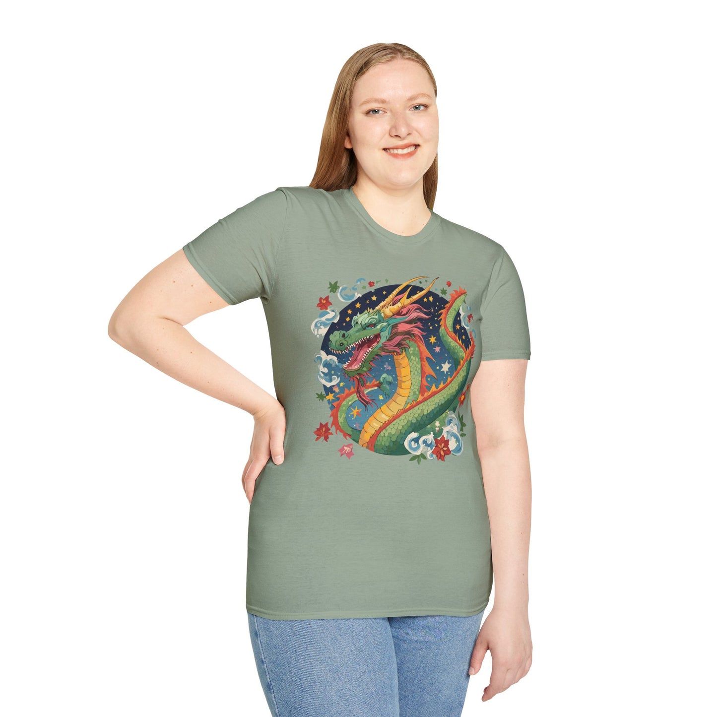 Dragon T Shirt, Dragon Shirt, Shirt with Animals, Animal Shirt