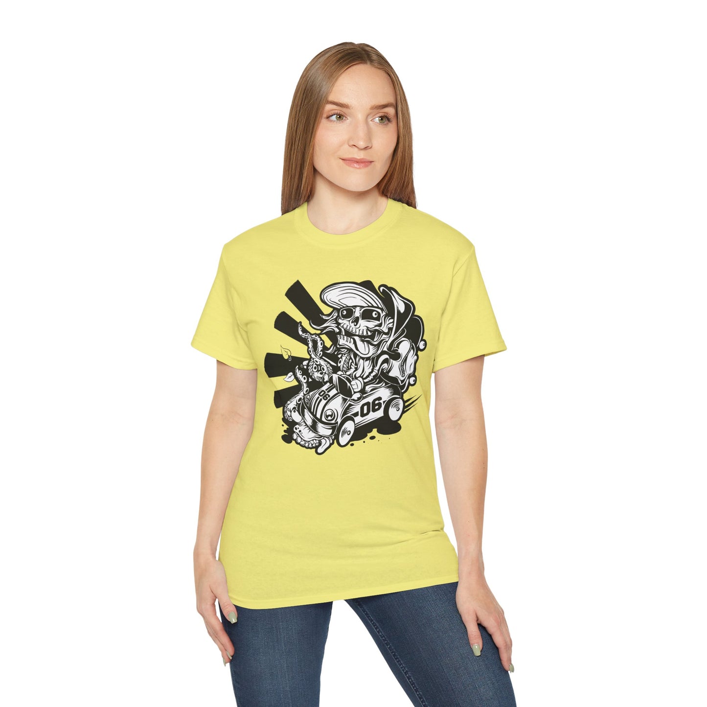 Skull Tee Shirt, Skull Graphic T‑Shirt, Cartoon Graphic T-Shirt, Art Design Shirt, Skull Tee Shirts