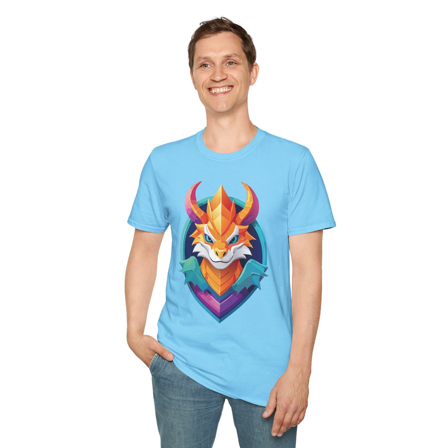 Dragon T Shirt, Dragon Shirt, Shirt with Animals, Animal Shirt