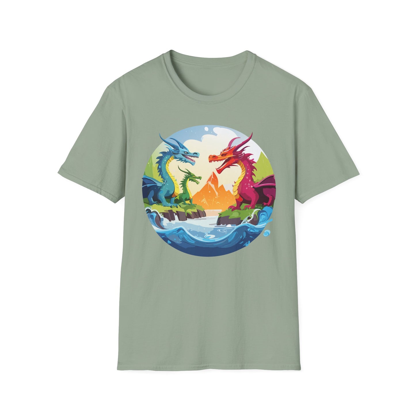 Dragon T Shirt, Dragon Shirt, Shirt with Animals, Animal Shirt