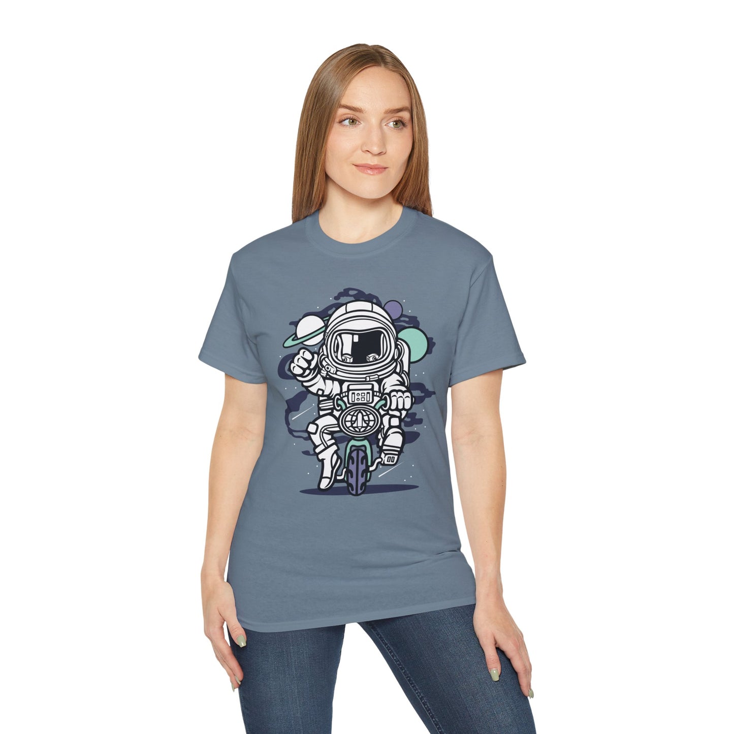 Astronaut Tee Shirt, Astronaut Graphic T‑Shirt, Cartoon Graphic T-Shirt, Art Design Shirt, Cosmos Tee Shirts 6
