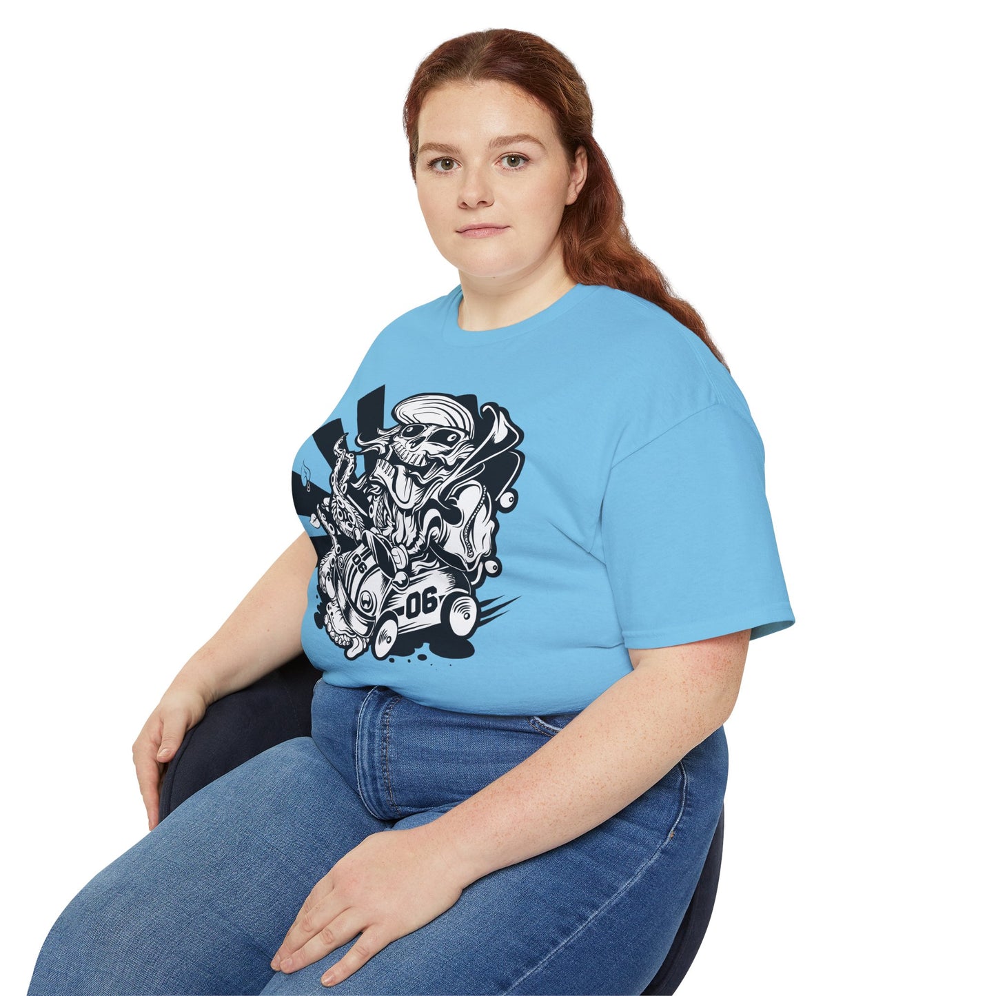 Skull Tee Shirt, Skull Graphic T‑Shirt, Cartoon Graphic T-Shirt, Art Design Shirt, Skull Tee Shirts