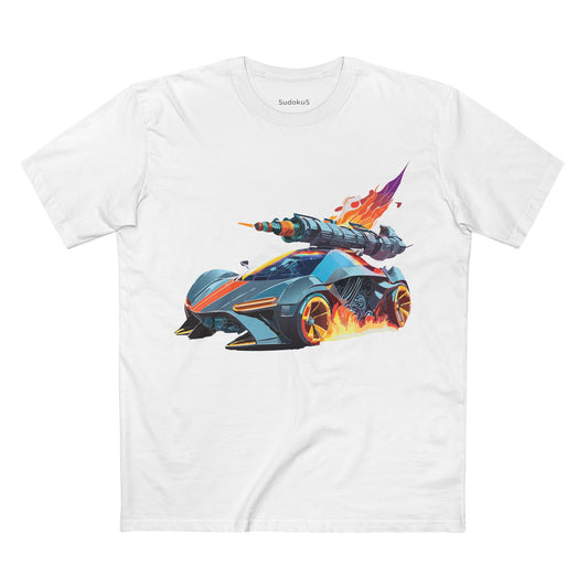 Hot Wheels Car Shirt Unisex Premium Cotton Tee Unique Art Design Preshrunk Regular Fit Crew Neck