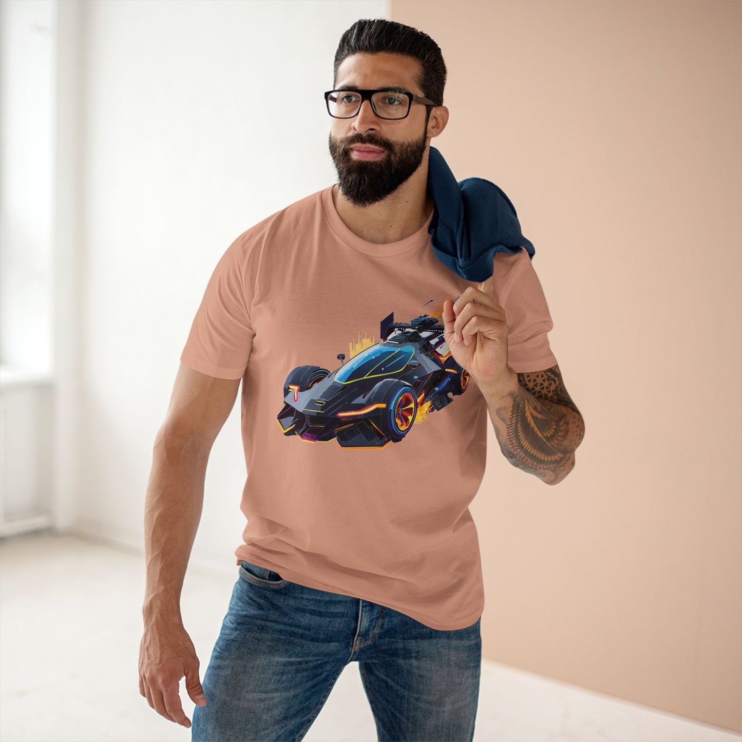 Hot Wheels Car Shirt Unisex Premium Cotton Tee With Unique Car Art Design For Everyday Wear