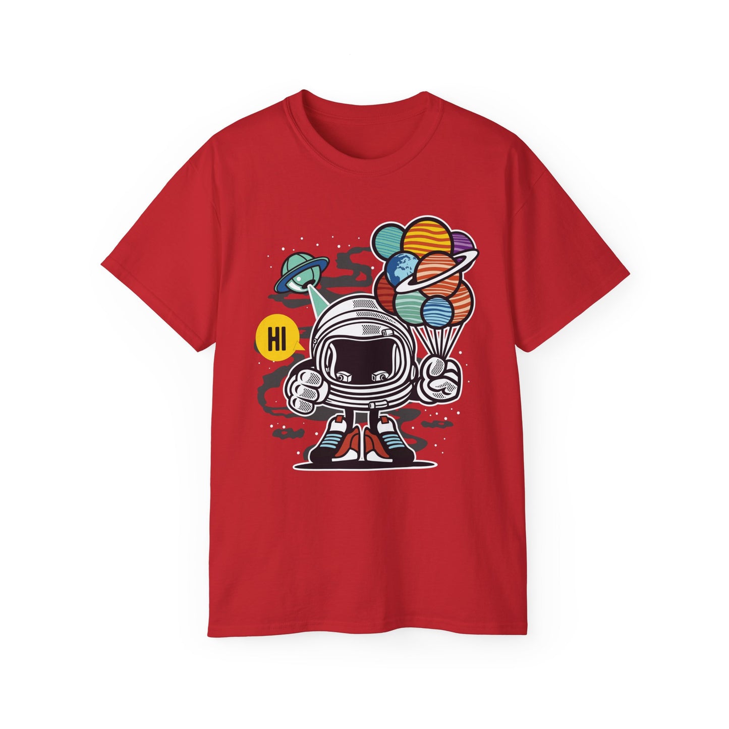 Astronaut Tee Shirt, Astronaut Graphic T‑Shirt, Cartoon Graphic T-Shirt, Art Design Shirt, Cosmos Tee Shirts 7
