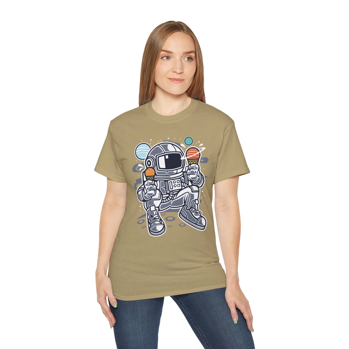 Astronaut Tee Shirt, Astronaut Graphic T‑Shirt, Cartoon Graphic T-Shirt, Art Design Shirt, Cosmos Tee Shirts