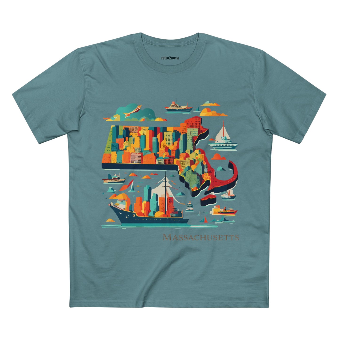 US State Shirts, Massachusetts Shirt