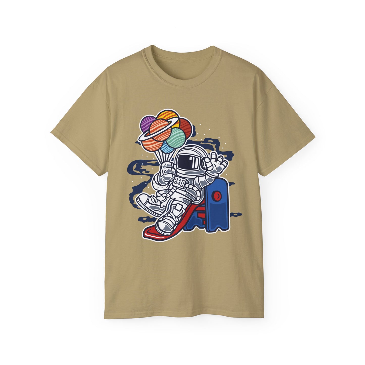 Astronaut Tee Shirt, Astronaut Graphic T‑Shirt, Cartoon Graphic T-Shirt, Art Design Shirt, Cosmos Tee Shirts 5