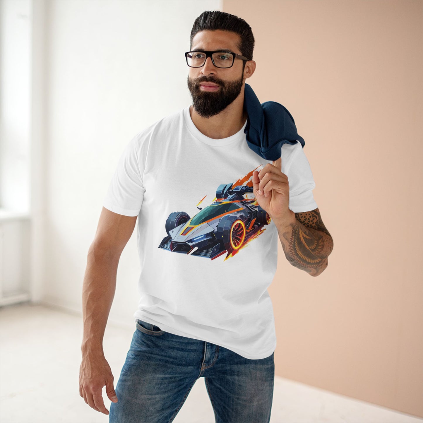 Car Shirt Hot Wheels Unisex Premium Cotton Tee With Unique Art Design Crew Neck Edition