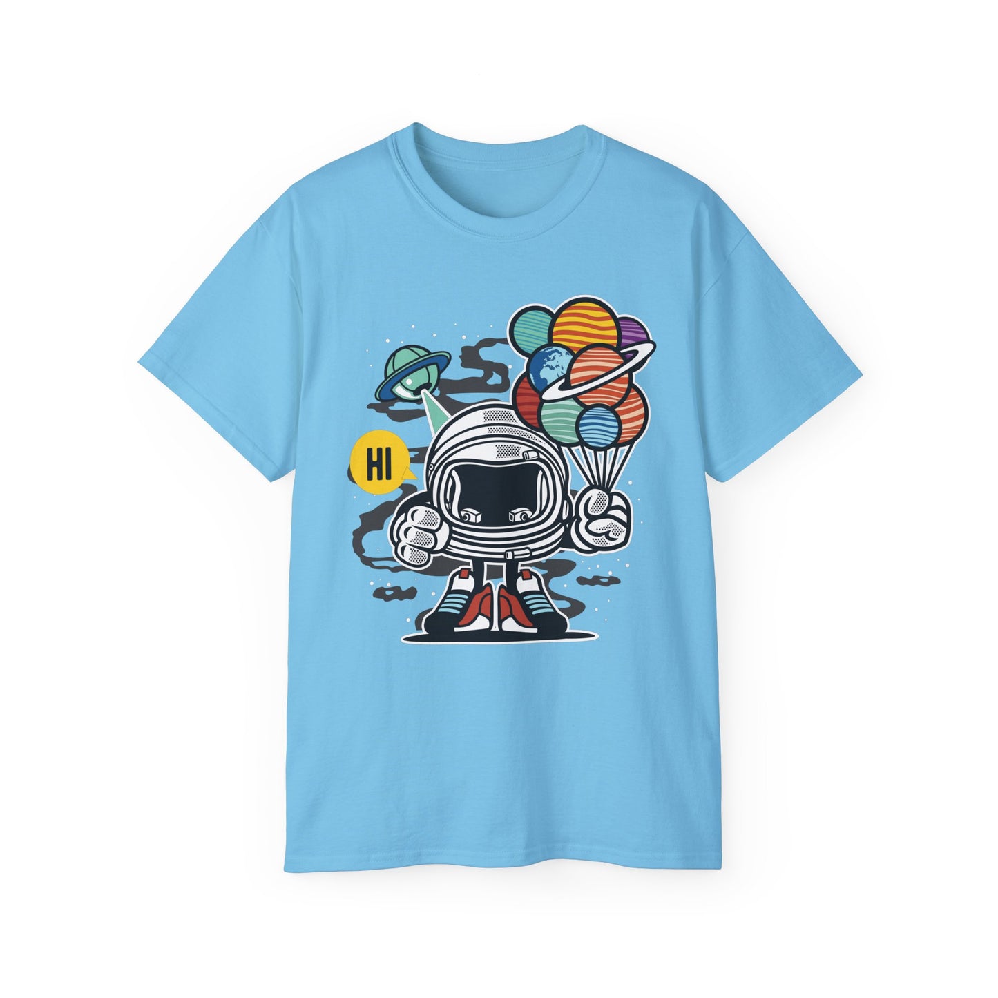 Astronaut Tee Shirt, Astronaut Graphic T‑Shirt, Cartoon Graphic T-Shirt, Art Design Shirt, Cosmos Tee Shirts 7