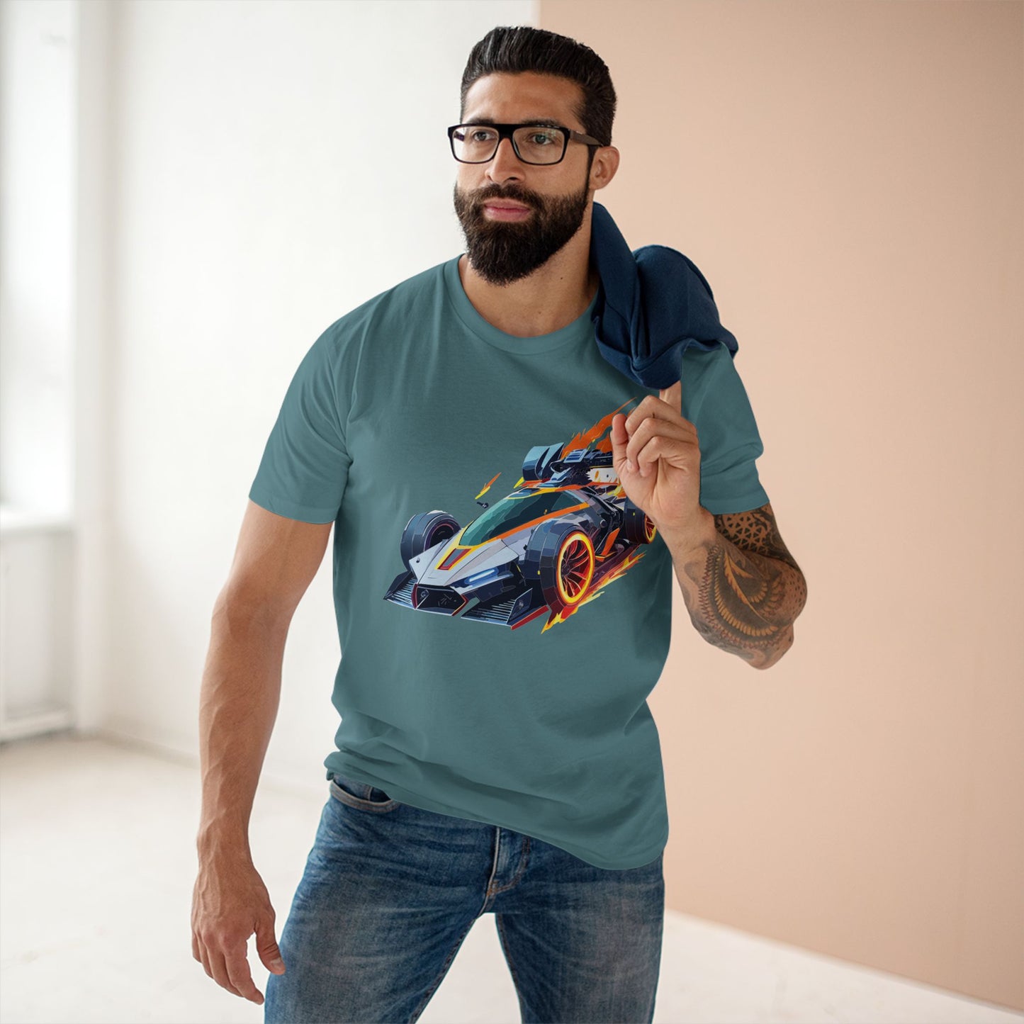 Car Shirt Hot Wheels Unisex Premium Cotton Tee With Unique Art Design Crew Neck Edition