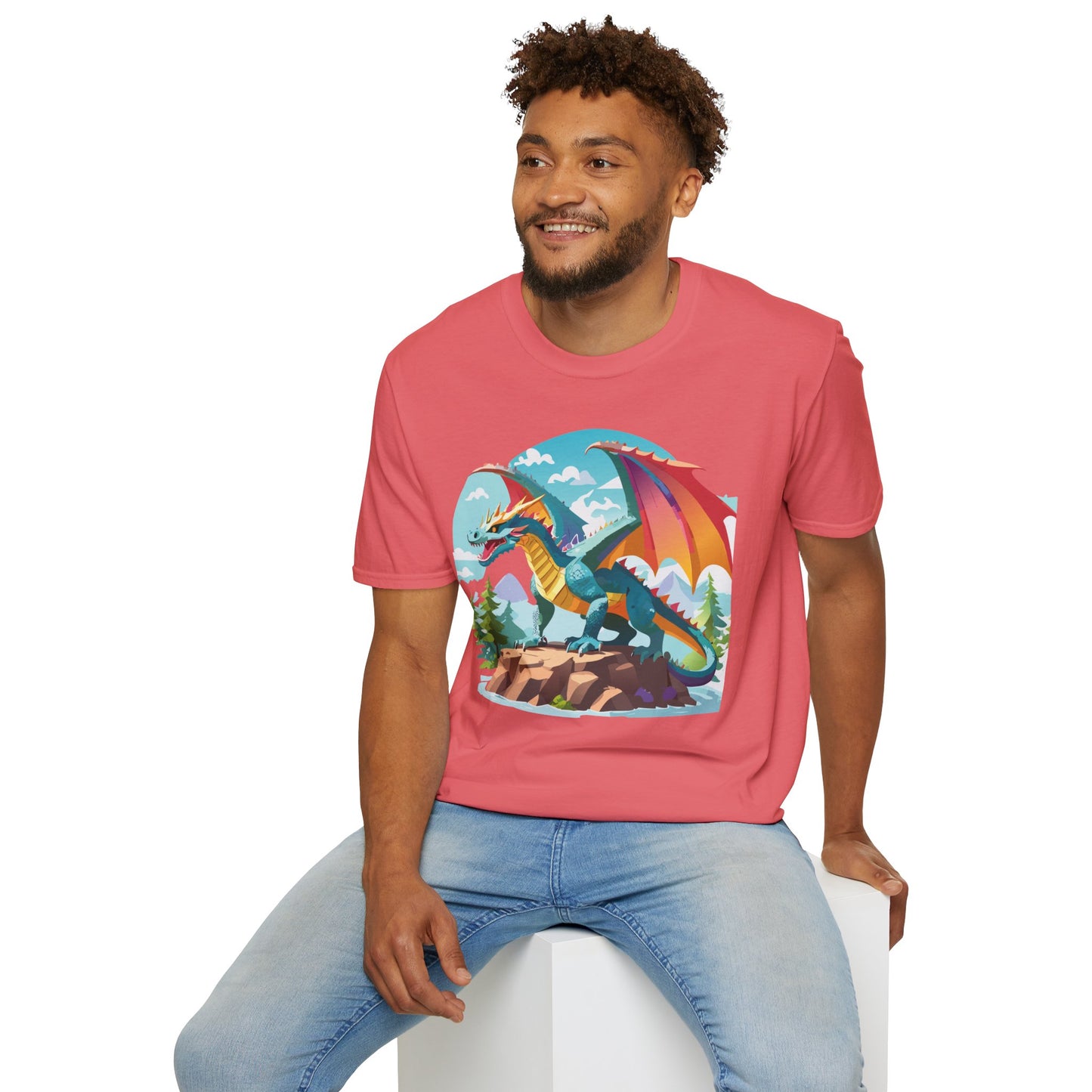 Dragon T Shirt, Dragon Shirt, Shirt with Animals, Animal Shirt
