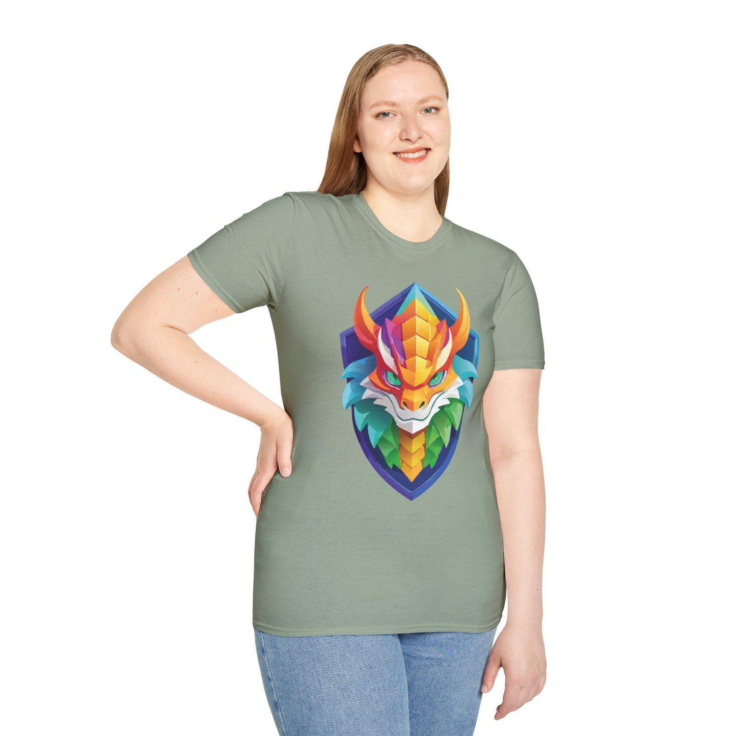 Dragon T Shirt, Dragon Shirt, Shirt with Animals, Animal Shirt