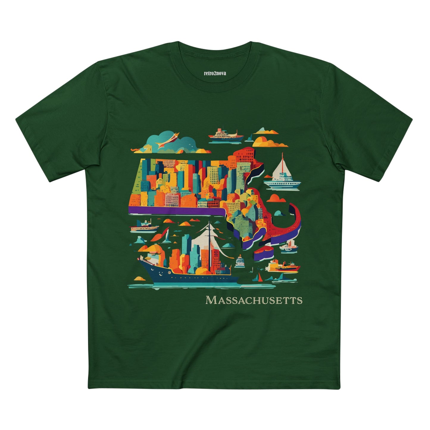 US State Shirts, Massachusetts Shirt