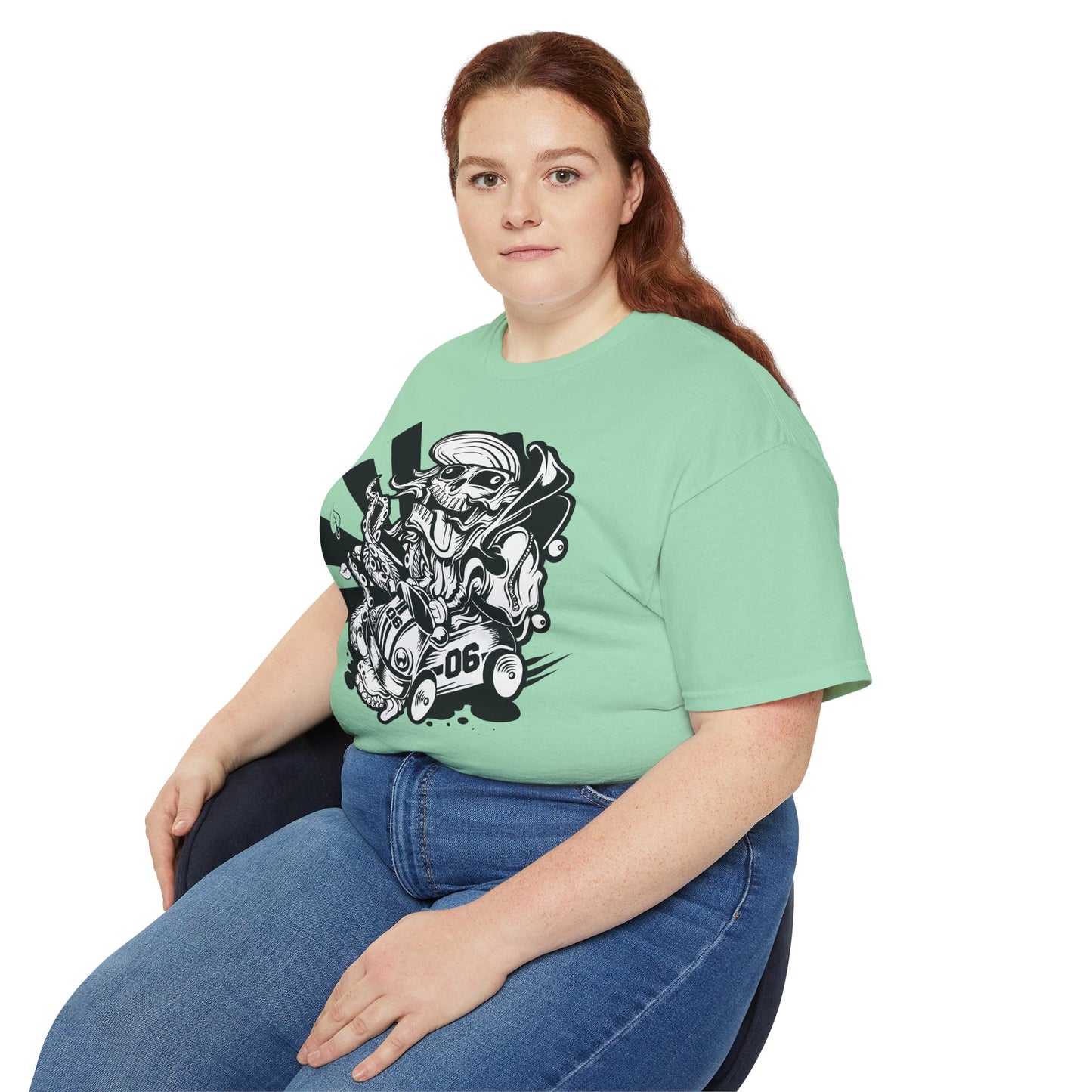 Skull Tee Shirt, Skull Graphic T‑Shirt, Cartoon Graphic T-Shirt, Art Design Shirt, Skull Tee Shirts