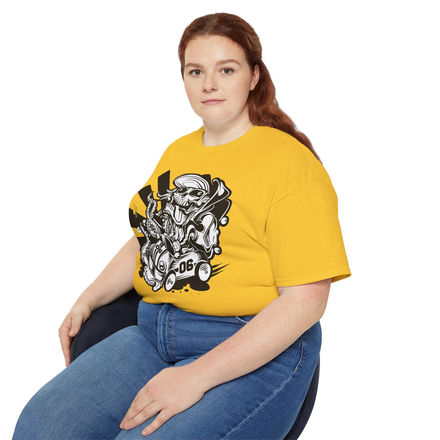 Skull Tee Shirt, Skull Graphic T‑Shirt, Cartoon Graphic T-Shirt, Art Design Shirt, Skull Tee Shirts