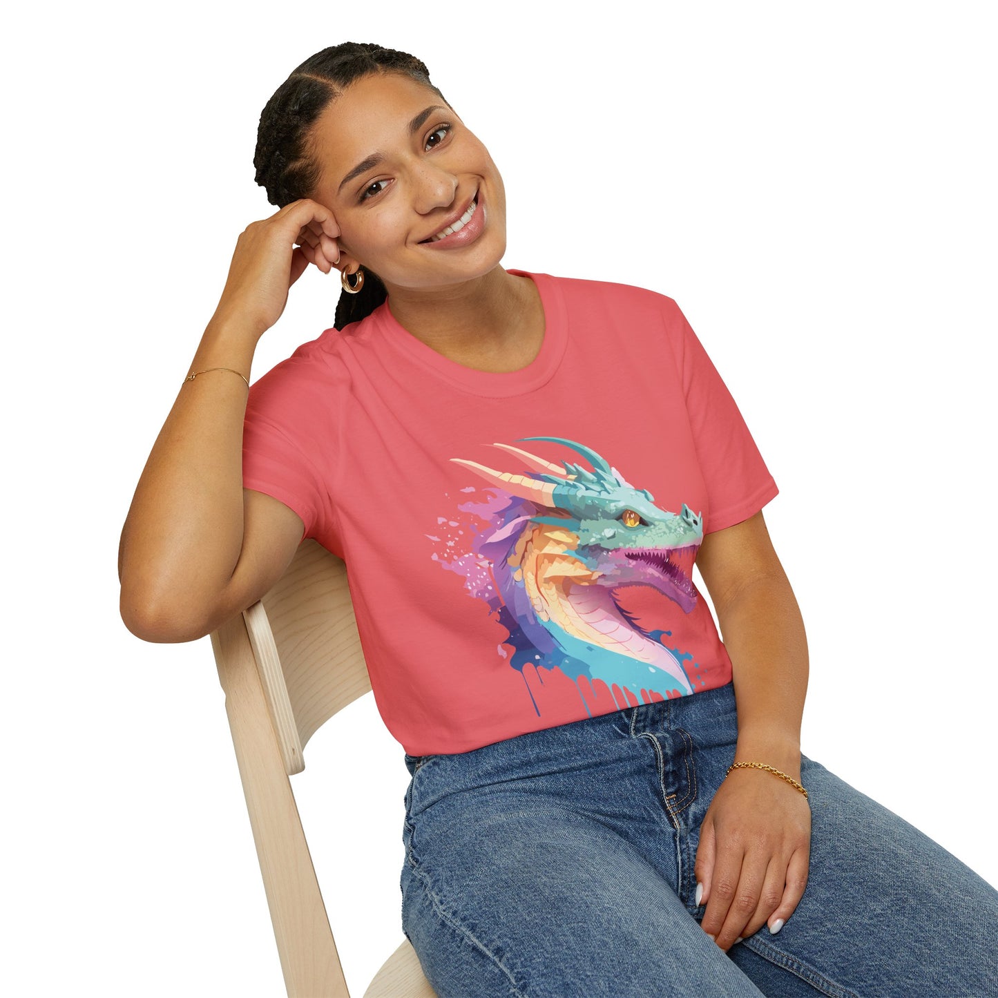 Dragon T Shirt, Dragon Shirt, Shirt with Animals, Animal Shirt