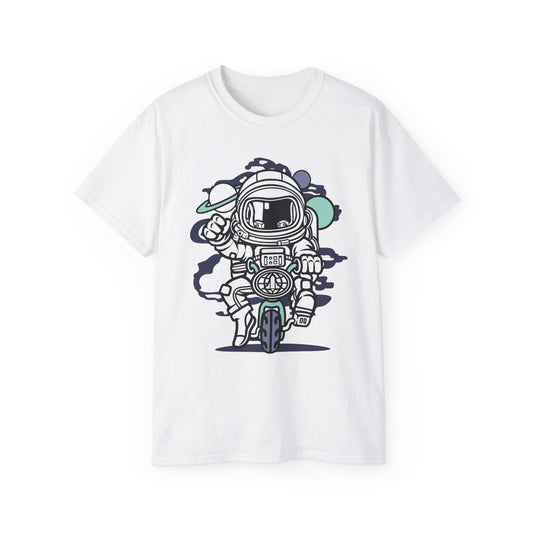 Astronaut Tee Shirt, Astronaut Graphic T‑Shirt, Cartoon Graphic T-Shirt, Art Design Shirt, Cosmos Tee Shirts 6