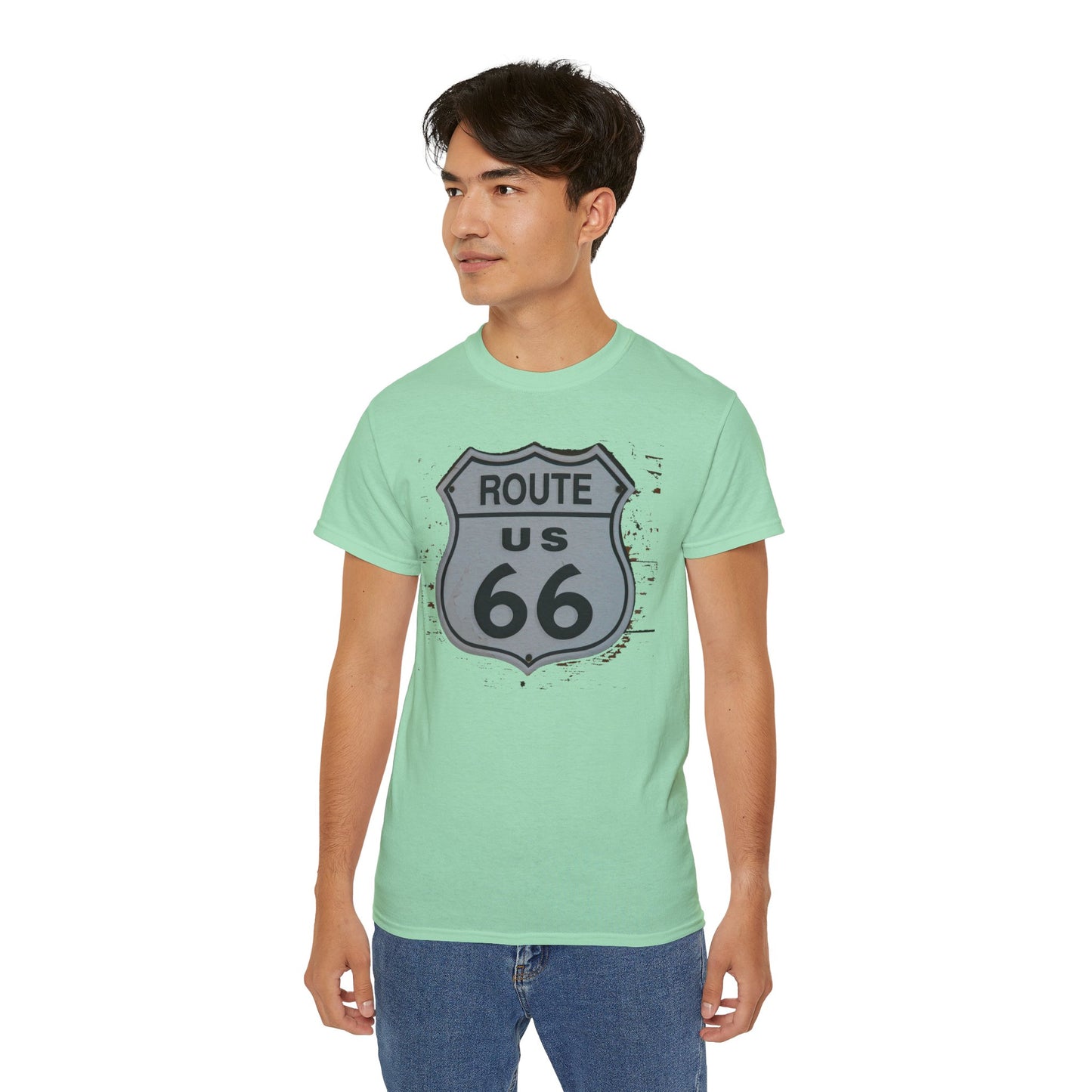 Route 66 Tee Shirt, Route 66 Graphic T‑Shirt, Vintage Graphic T-Shirt, Art Design Shirt, Route 66 US Tee Shirts