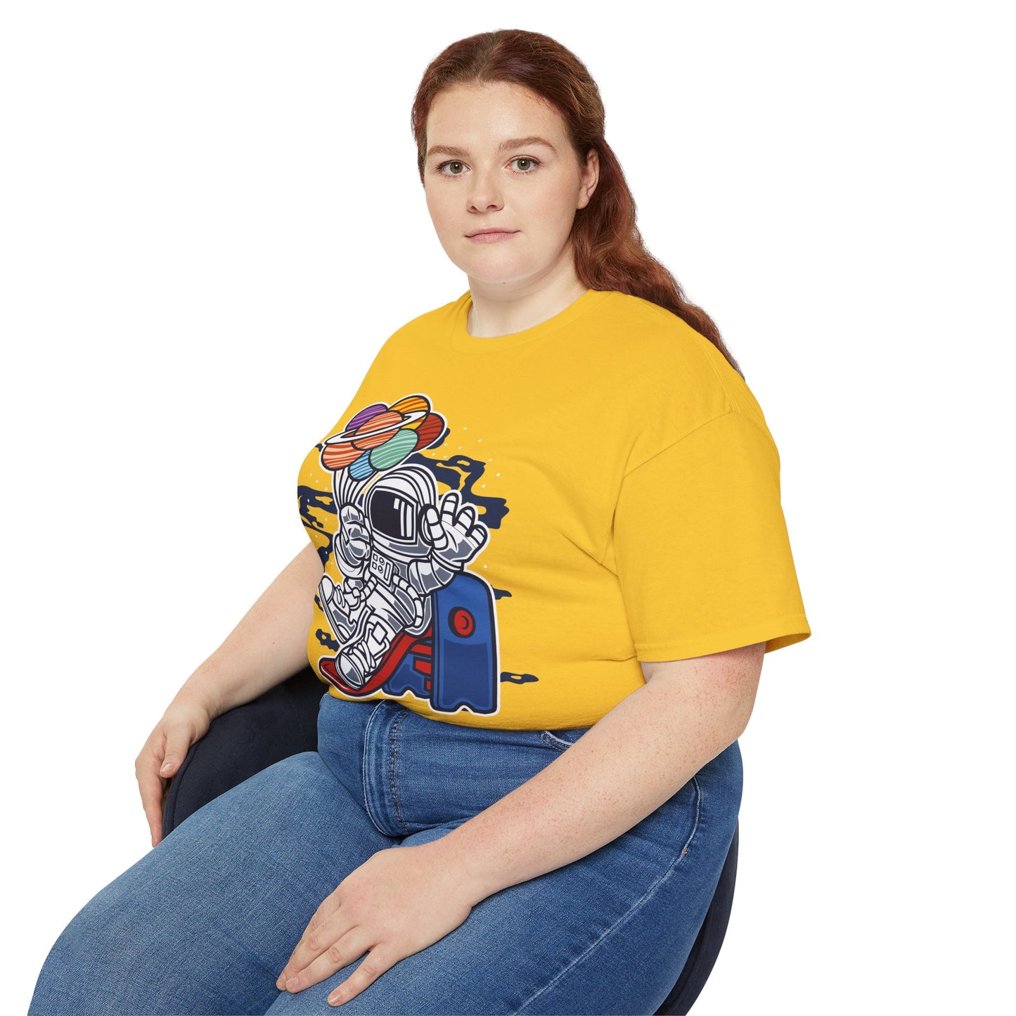 Astronaut Tee Shirt, Astronaut Graphic T‑Shirt, Cartoon Graphic T-Shirt, Art Design Shirt, Cosmos Tee Shirts 5