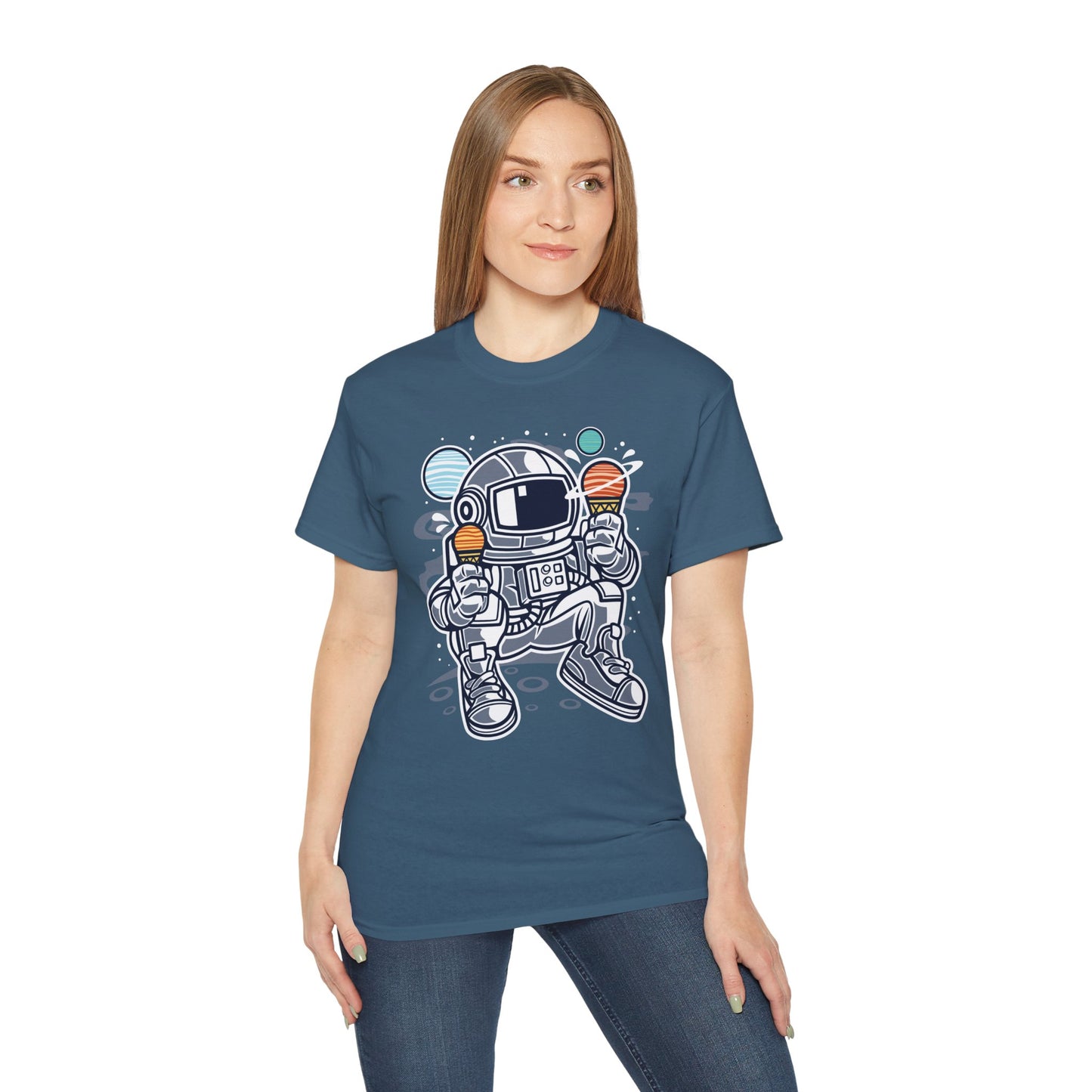 Astronaut Tee Shirt, Astronaut Graphic T‑Shirt, Cartoon Graphic T-Shirt, Art Design Shirt, Cosmos Tee Shirts