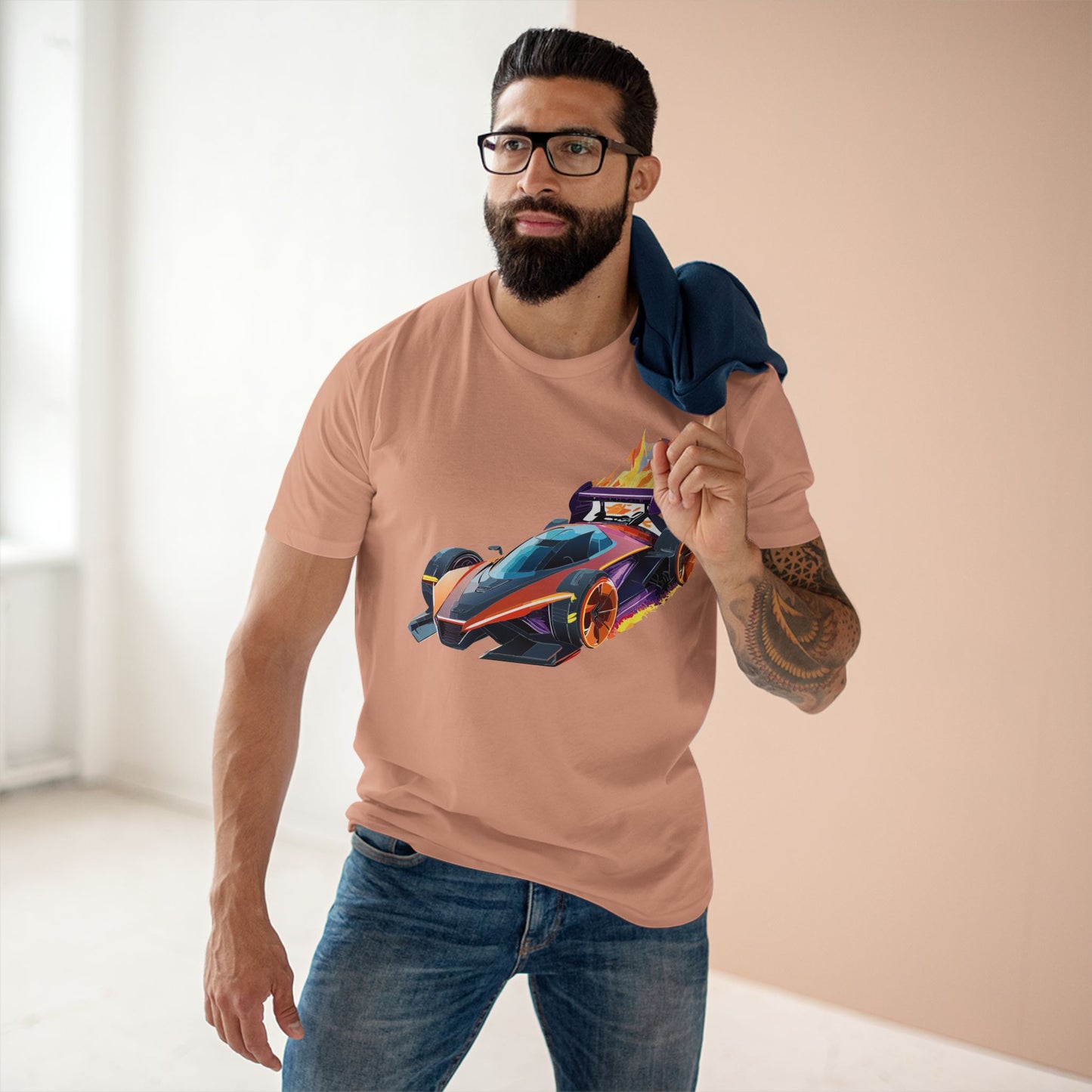Hot Wheels Car Shirt Unisex Premium Cotton Tee With Unique Car Art Design For Auto Enthusiasts