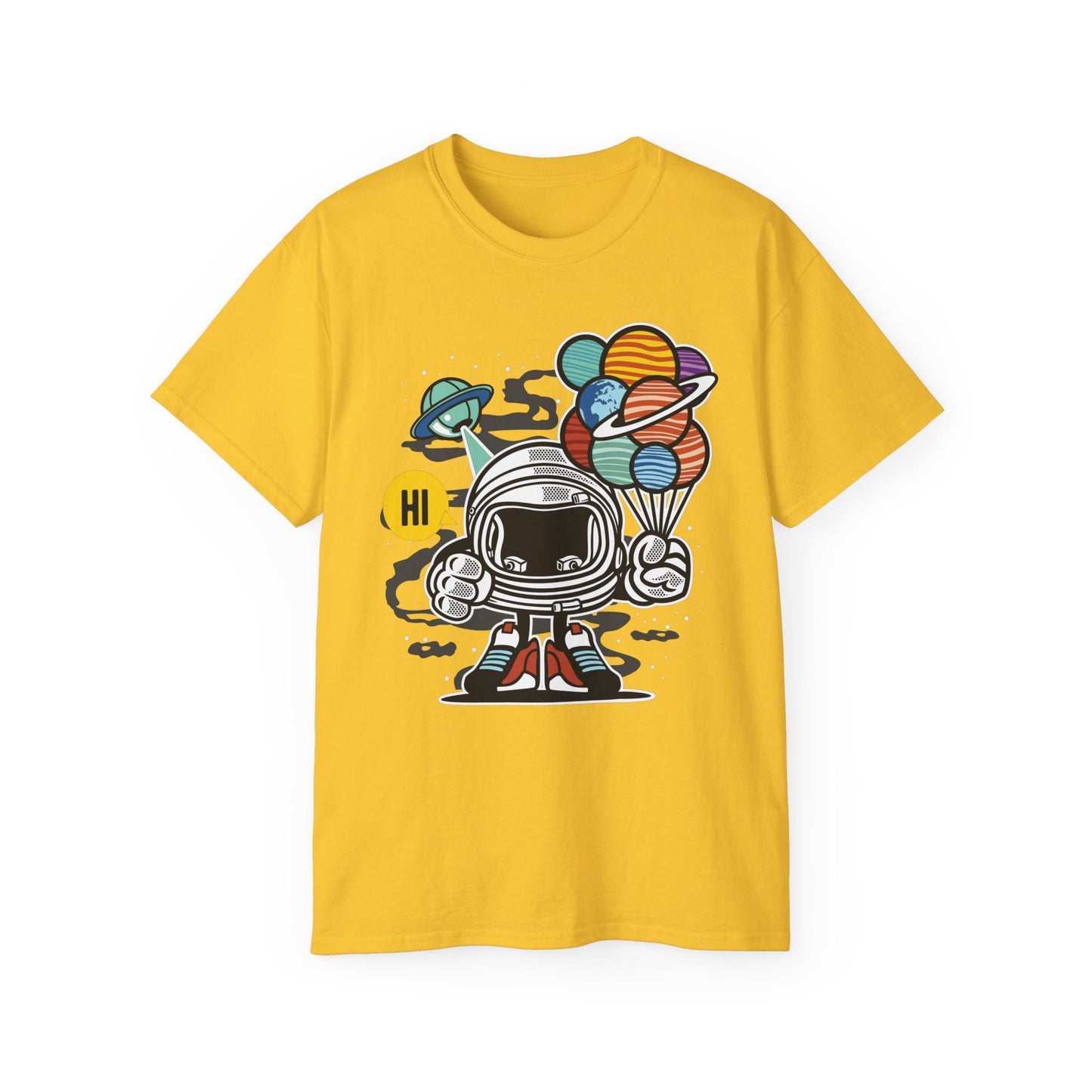 Astronaut Tee Shirt, Astronaut Graphic T‑Shirt, Cartoon Graphic T-Shirt, Art Design Shirt, Cosmos Tee Shirts 7