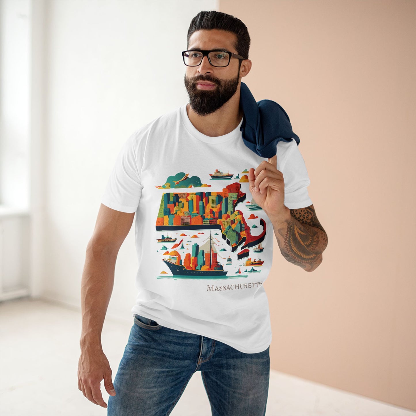 US State Shirts, Massachusetts Shirt