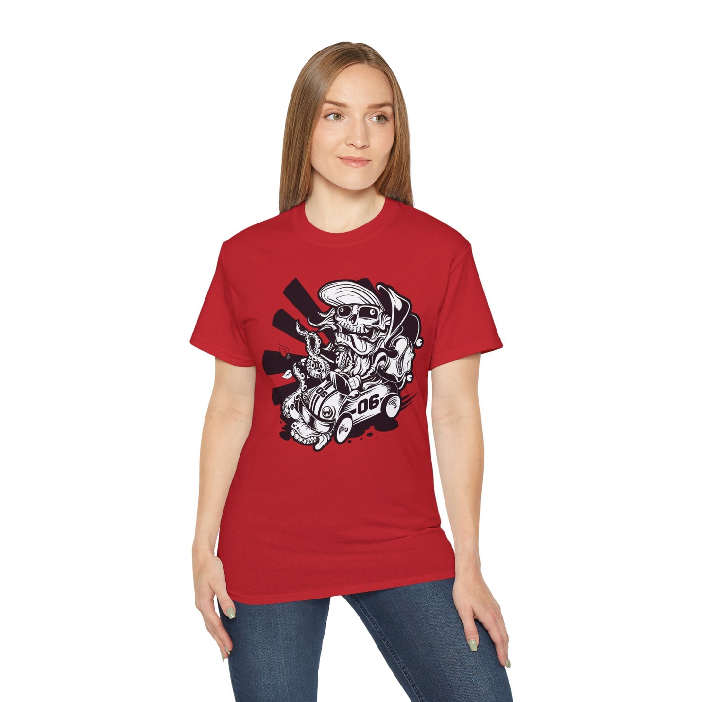 Skull Tee Shirt, Skull Graphic T‑Shirt, Cartoon Graphic T-Shirt, Art Design Shirt, Skull Tee Shirts