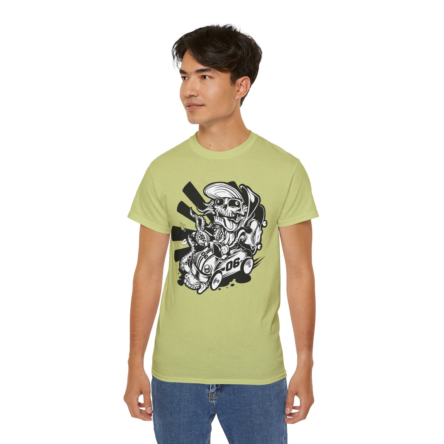 Skull Tee Shirt, Skull Graphic T‑Shirt, Cartoon Graphic T-Shirt, Art Design Shirt, Skull Tee Shirts