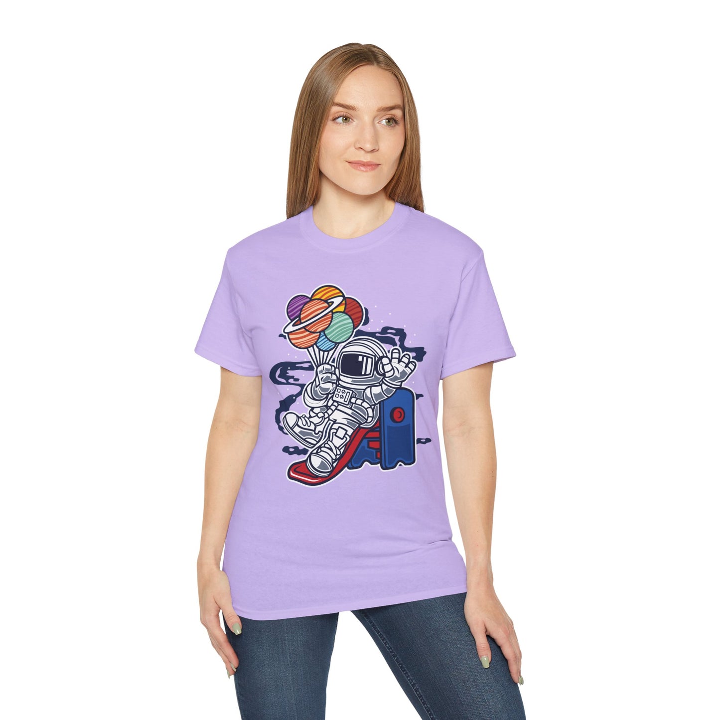 Astronaut Tee Shirt, Astronaut Graphic T‑Shirt, Cartoon Graphic T-Shirt, Art Design Shirt, Cosmos Tee Shirts 5