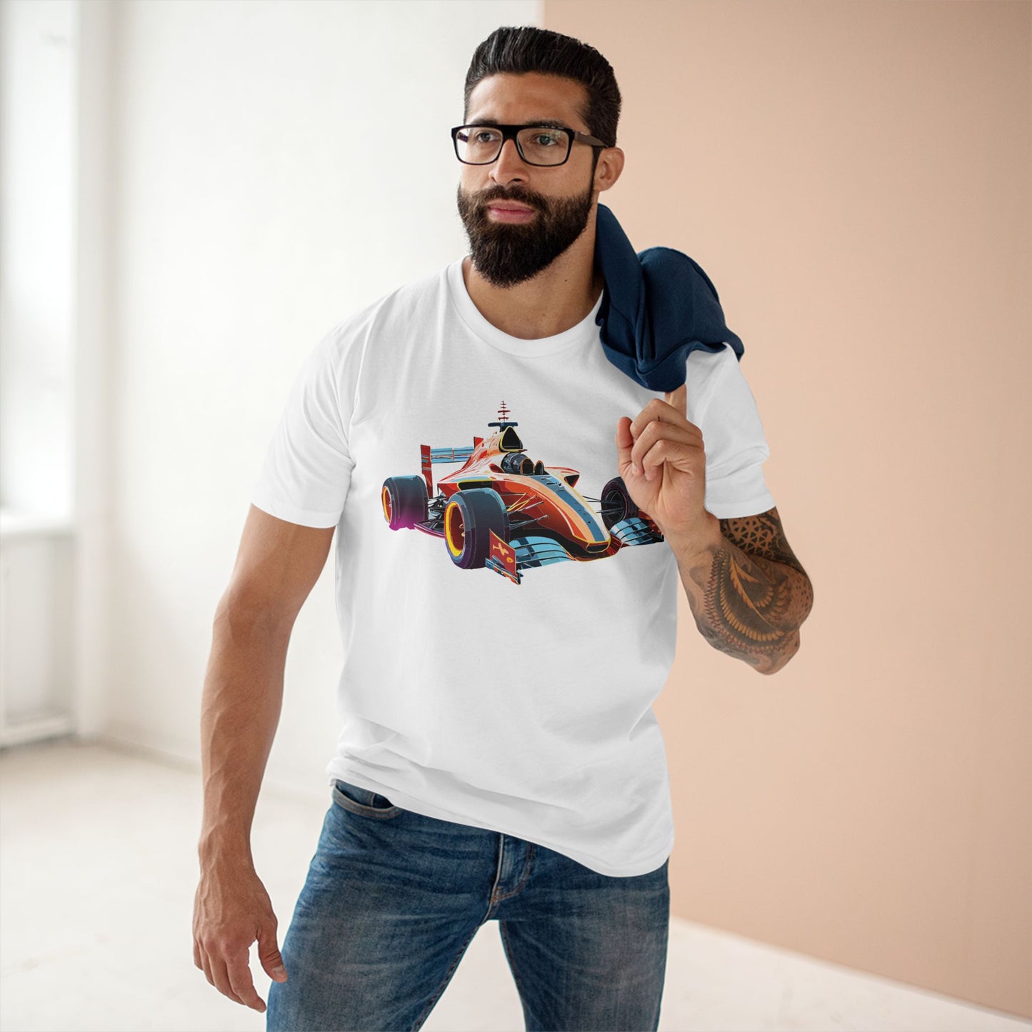 Unisex Car and Hot Wheels Shirt Premium Cotton Tee with Unique Art Design Graphic Illustration