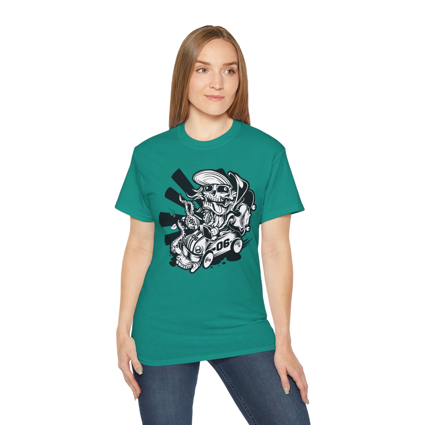 Skull Tee Shirt, Skull Graphic T‑Shirt, Cartoon Graphic T-Shirt, Art Design Shirt, Skull Tee Shirts