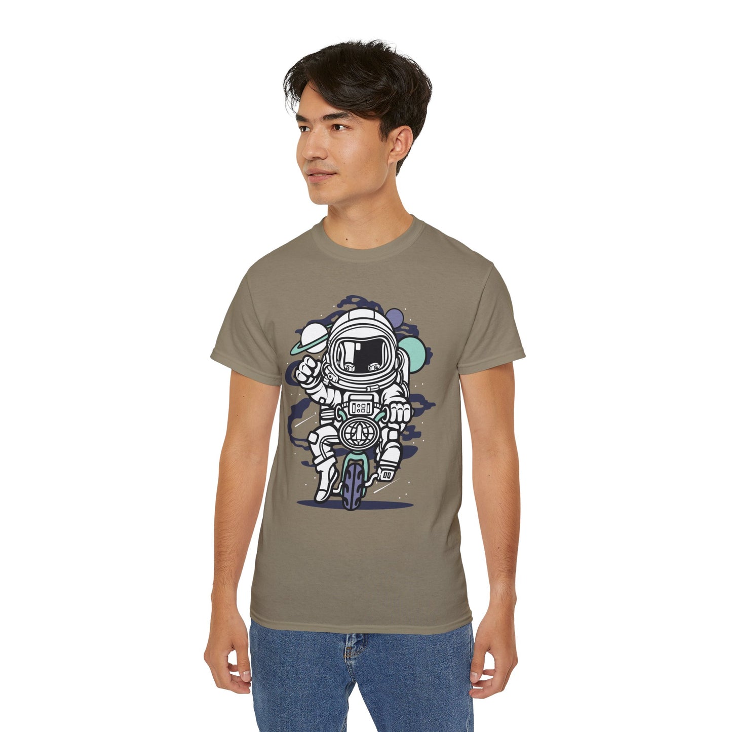 Astronaut Tee Shirt, Astronaut Graphic T‑Shirt, Cartoon Graphic T-Shirt, Art Design Shirt, Cosmos Tee Shirts 6