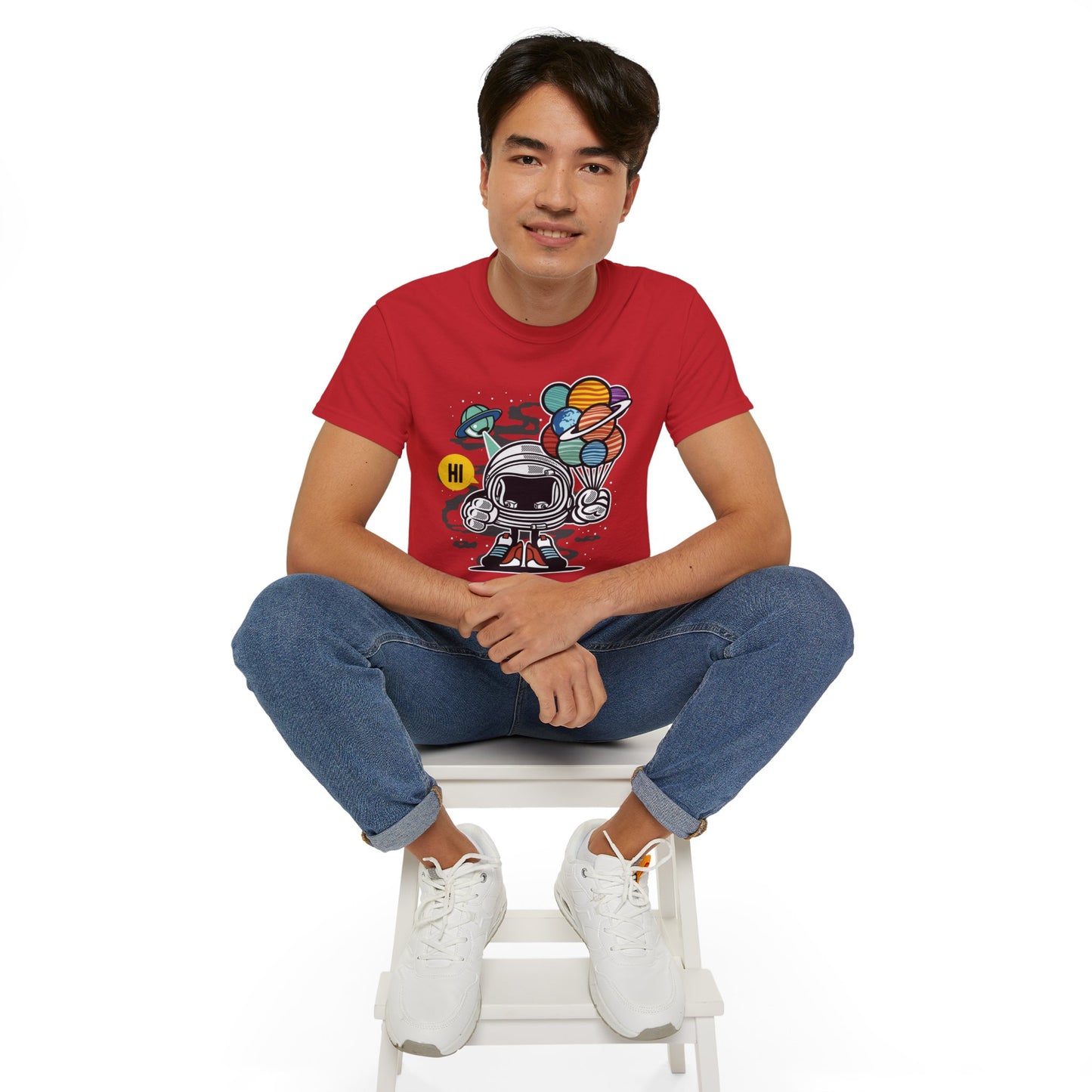 Astronaut Tee Shirt, Astronaut Graphic T‑Shirt, Cartoon Graphic T-Shirt, Art Design Shirt, Cosmos Tee Shirts 7