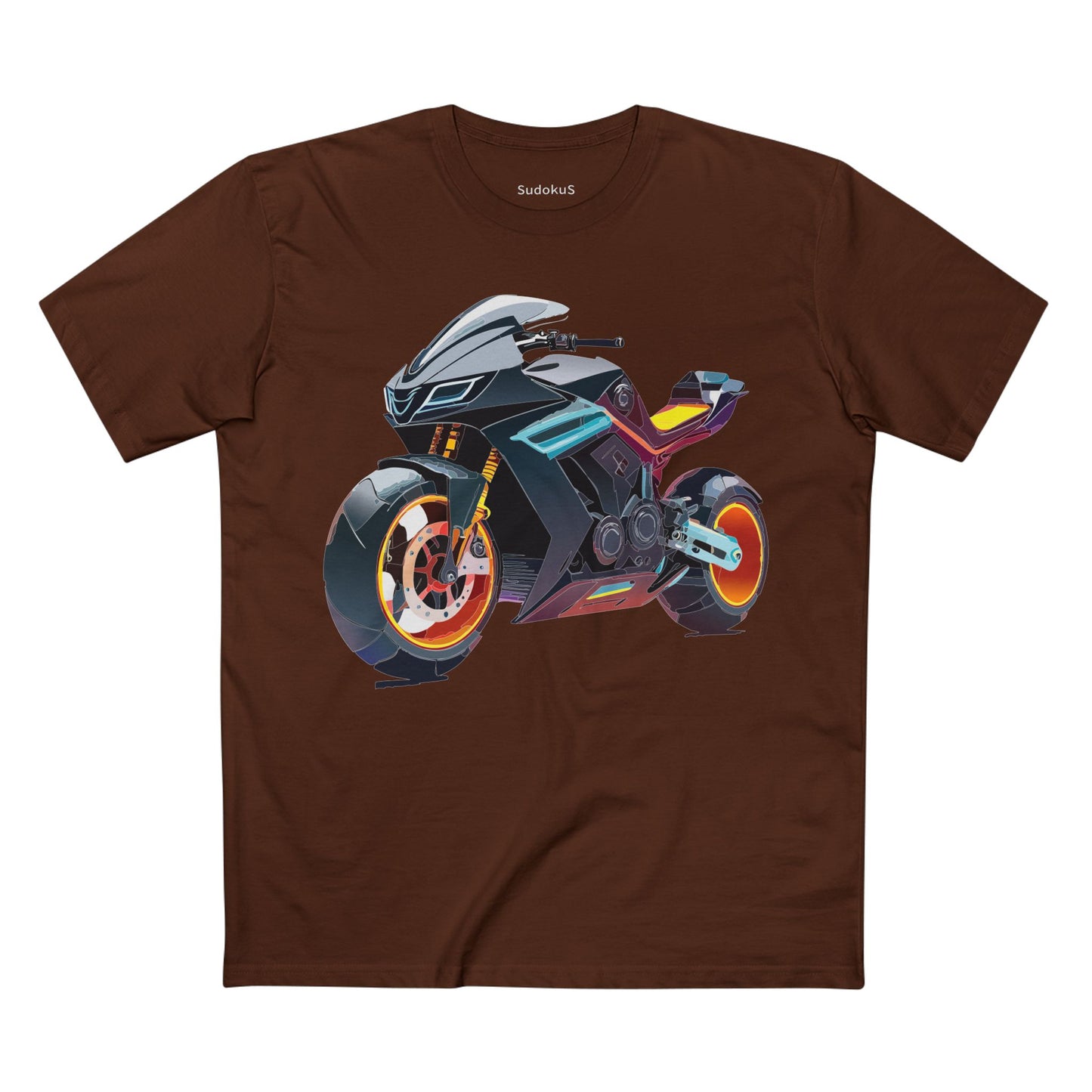 Unisex Premium Cotton Bike Shirt Moto Tee With Unique Art Design Regular Fit Preshrunk Crew Neck