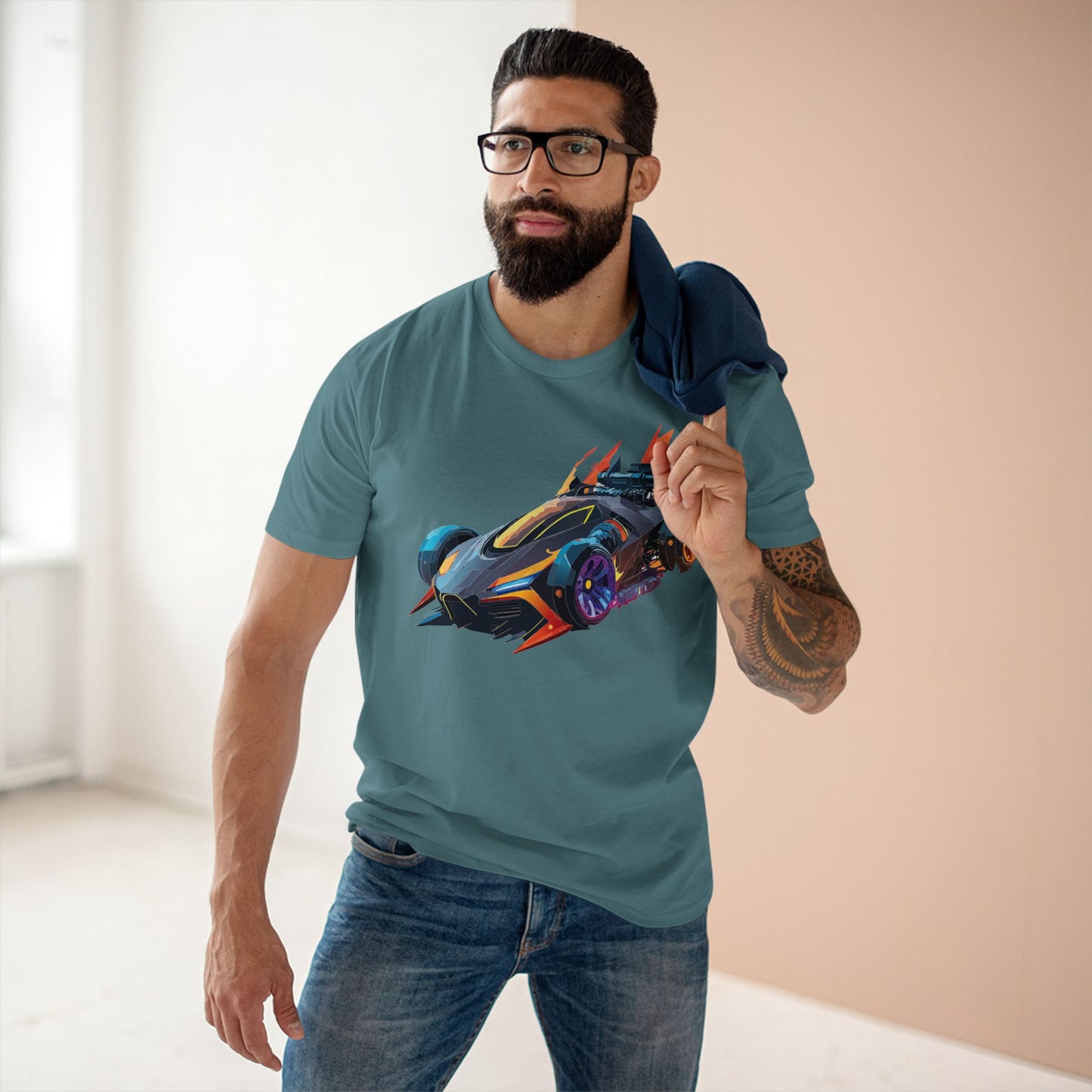 Hot Wheels Car Shirt Unisex Premium Cotton Tee With Unique Car Art Design Inspired by Speed