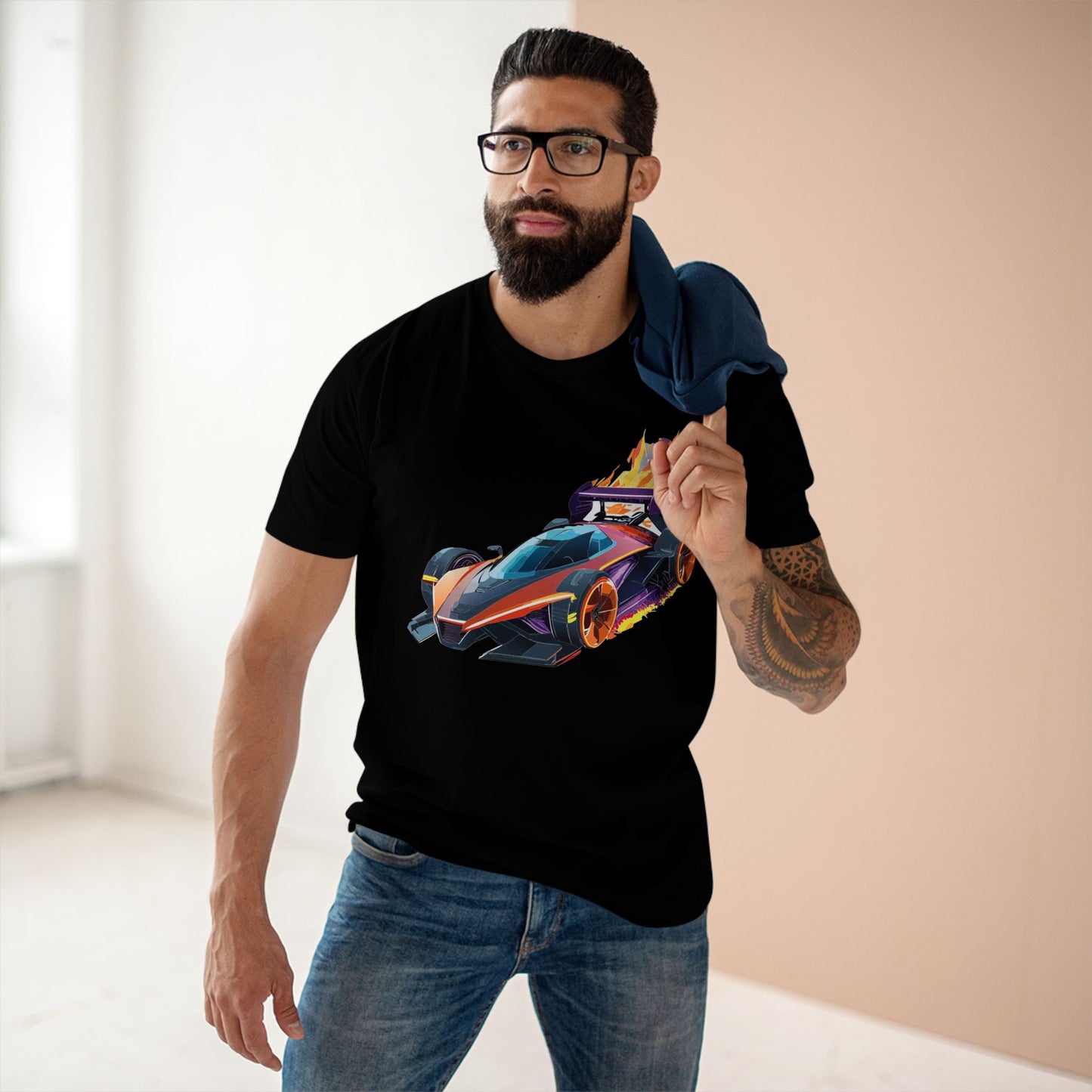 Hot Wheels Car Shirt Unisex Premium Cotton Tee With Unique Car Art Design For Auto Enthusiasts