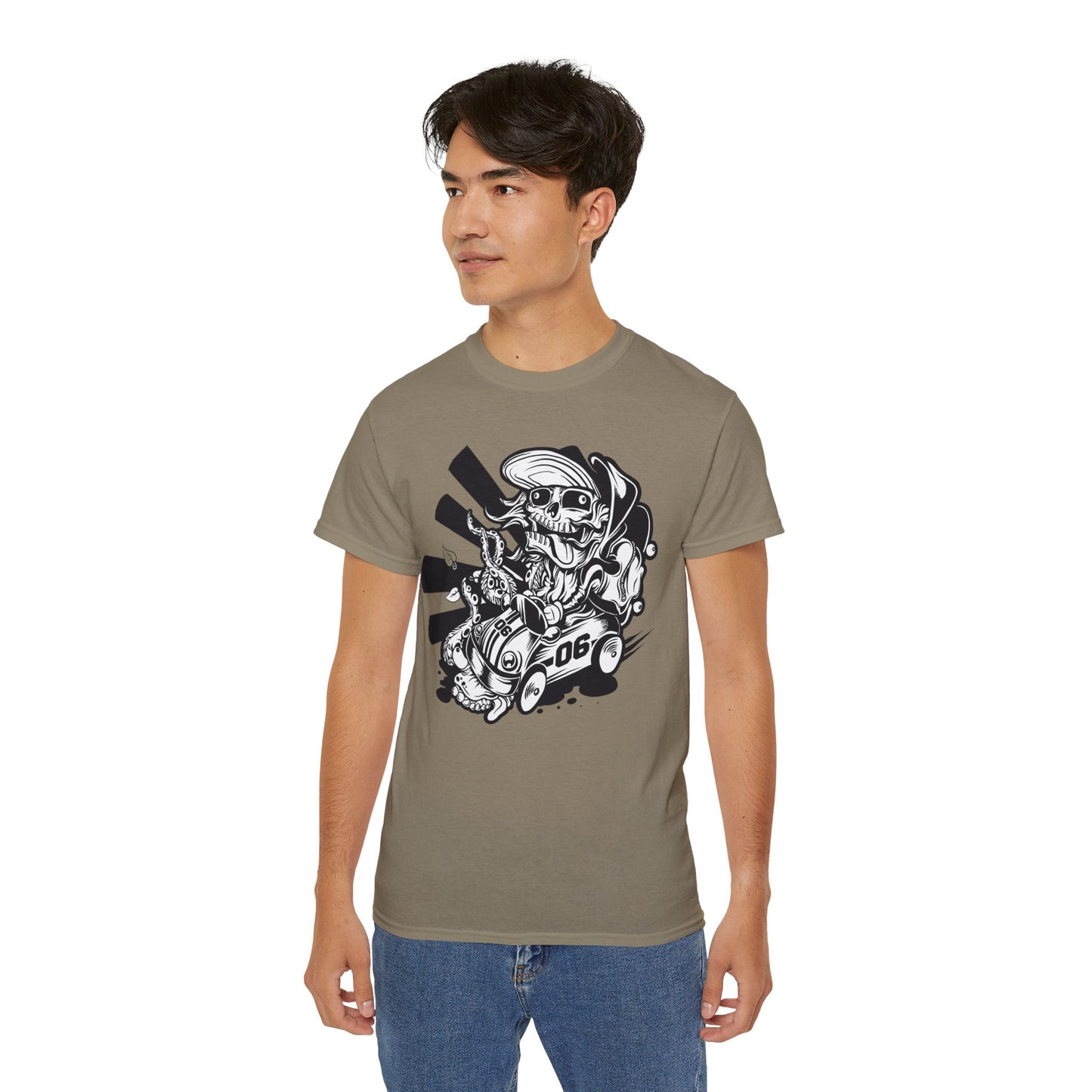 Skull Tee Shirt, Skull Graphic T‑Shirt, Cartoon Graphic T-Shirt, Art Design Shirt, Skull Tee Shirts