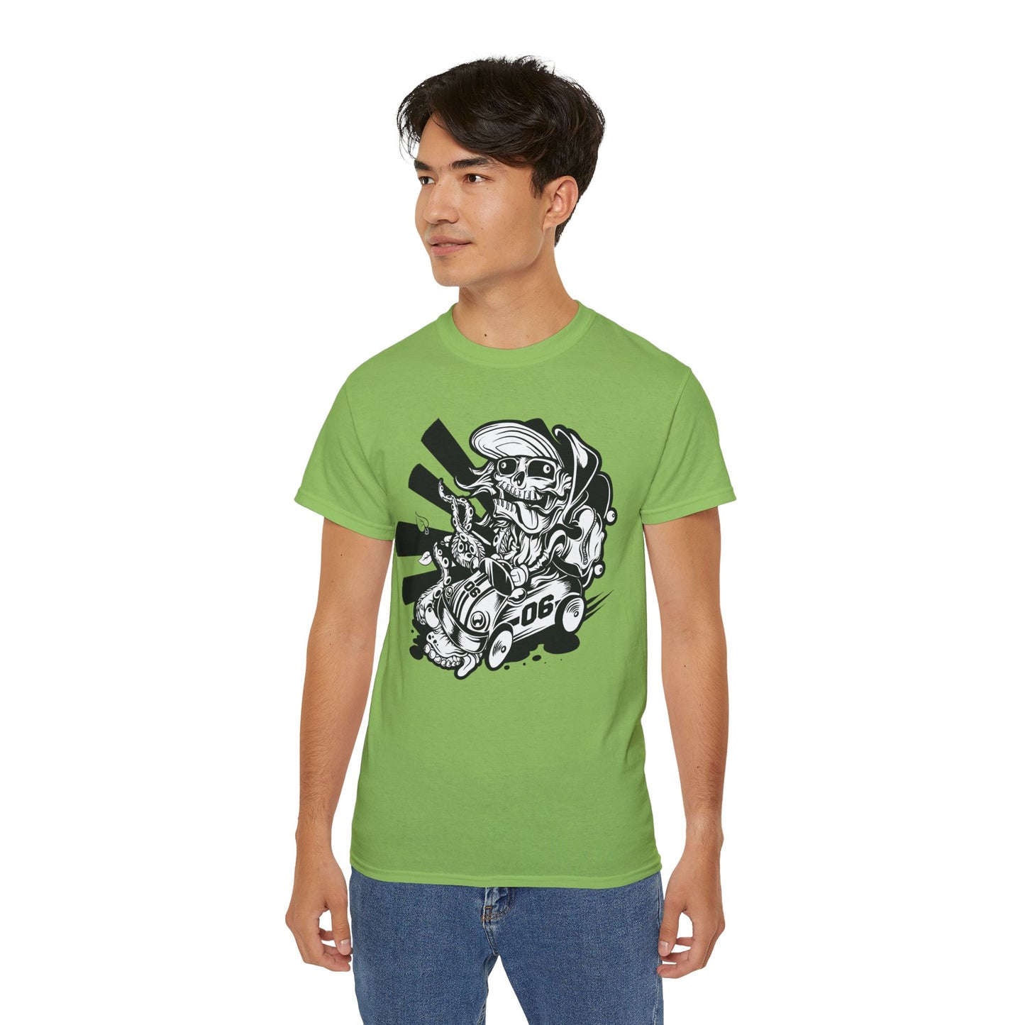 Skull Tee Shirt, Skull Graphic T‑Shirt, Cartoon Graphic T-Shirt, Art Design Shirt, Skull Tee Shirts
