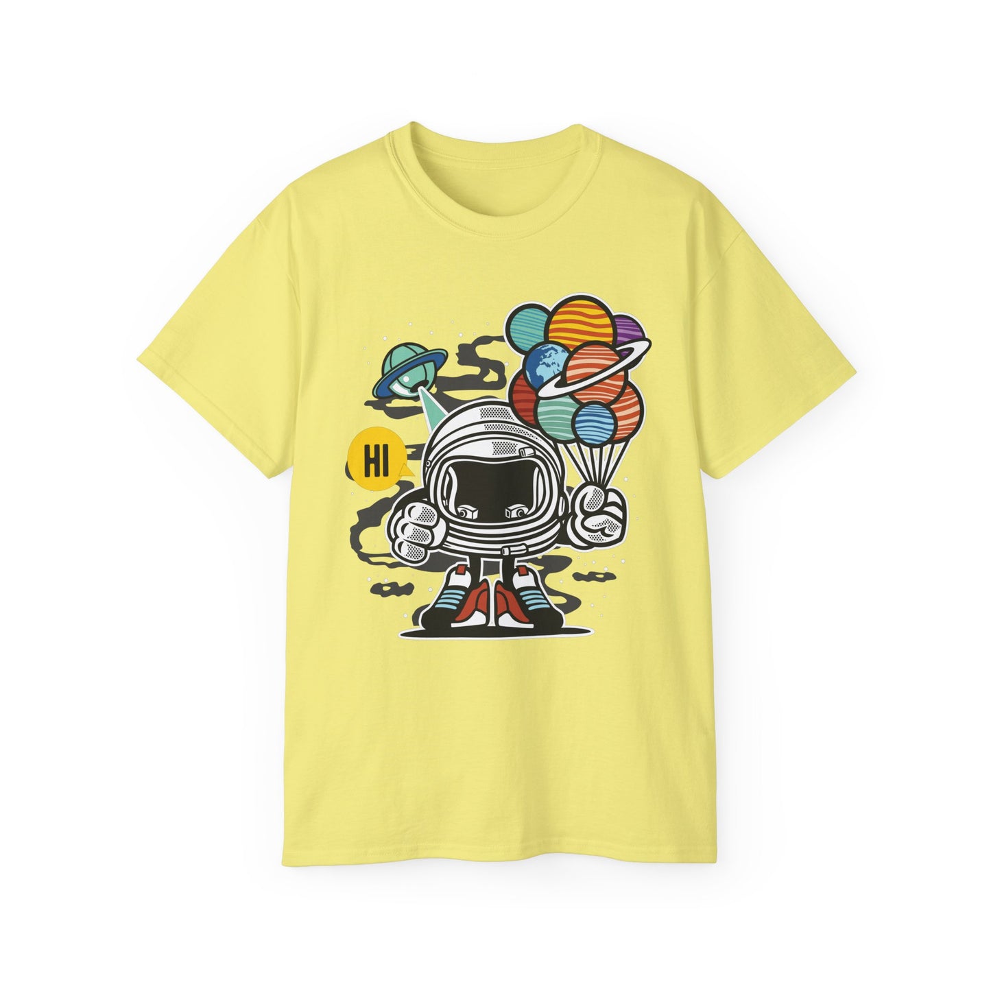 Astronaut Tee Shirt, Astronaut Graphic T‑Shirt, Cartoon Graphic T-Shirt, Art Design Shirt, Cosmos Tee Shirts 7