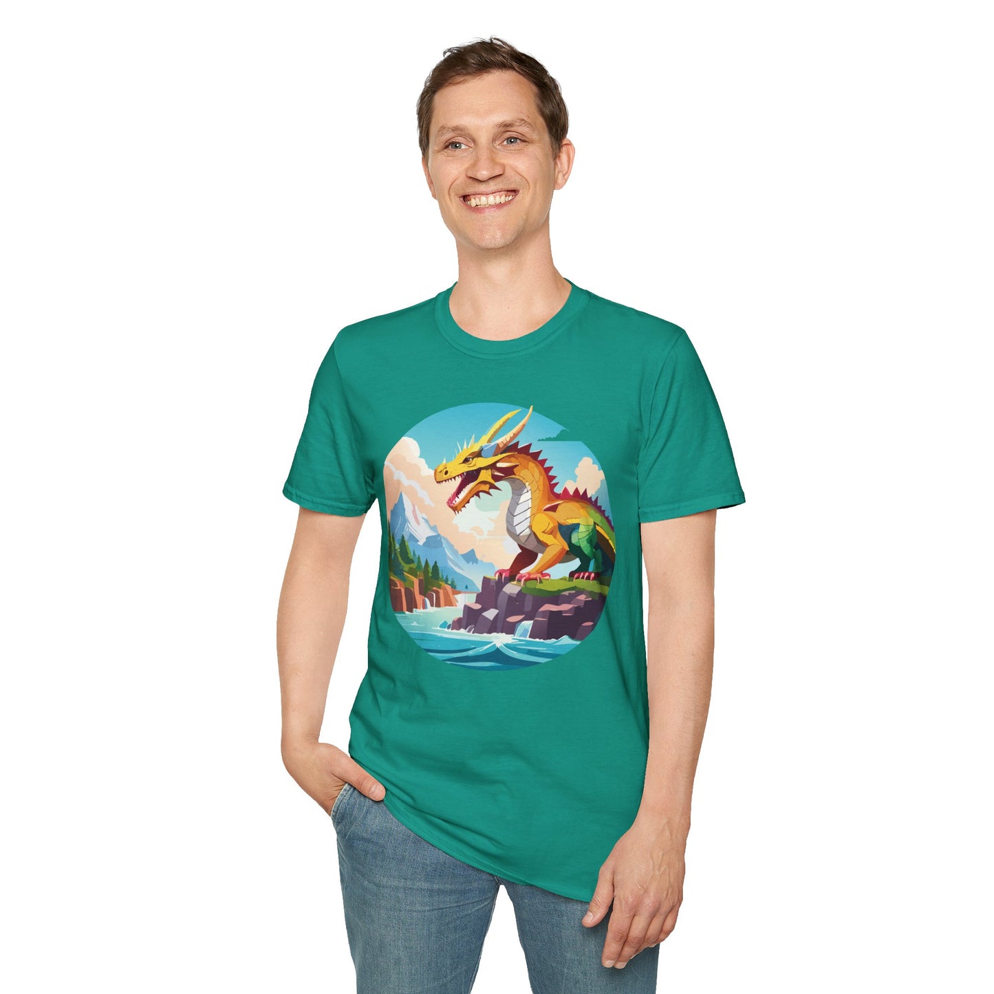 Dragon T Shirt, Dragon Shirt, Shirt with Animals, Animal Shirt