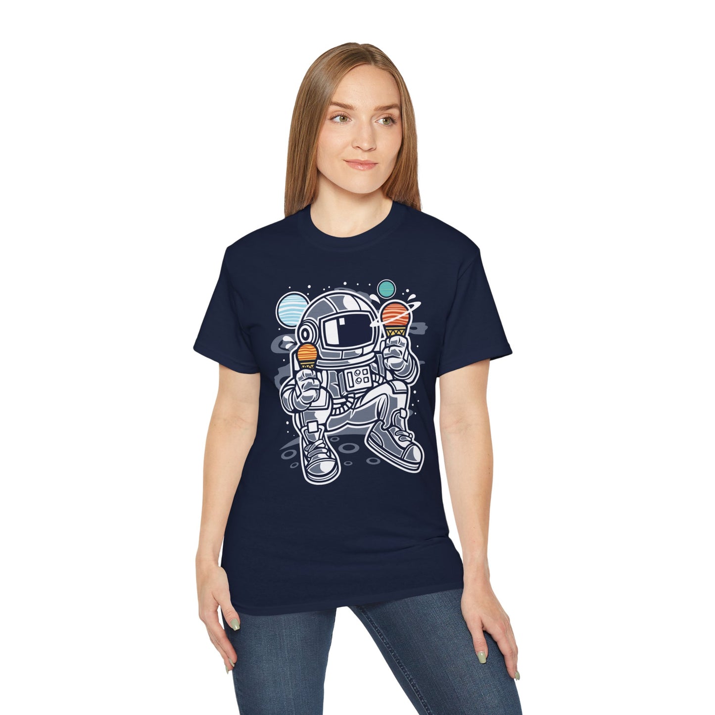 Astronaut Tee Shirt, Astronaut Graphic T‑Shirt, Cartoon Graphic T-Shirt, Art Design Shirt, Cosmos Tee Shirts