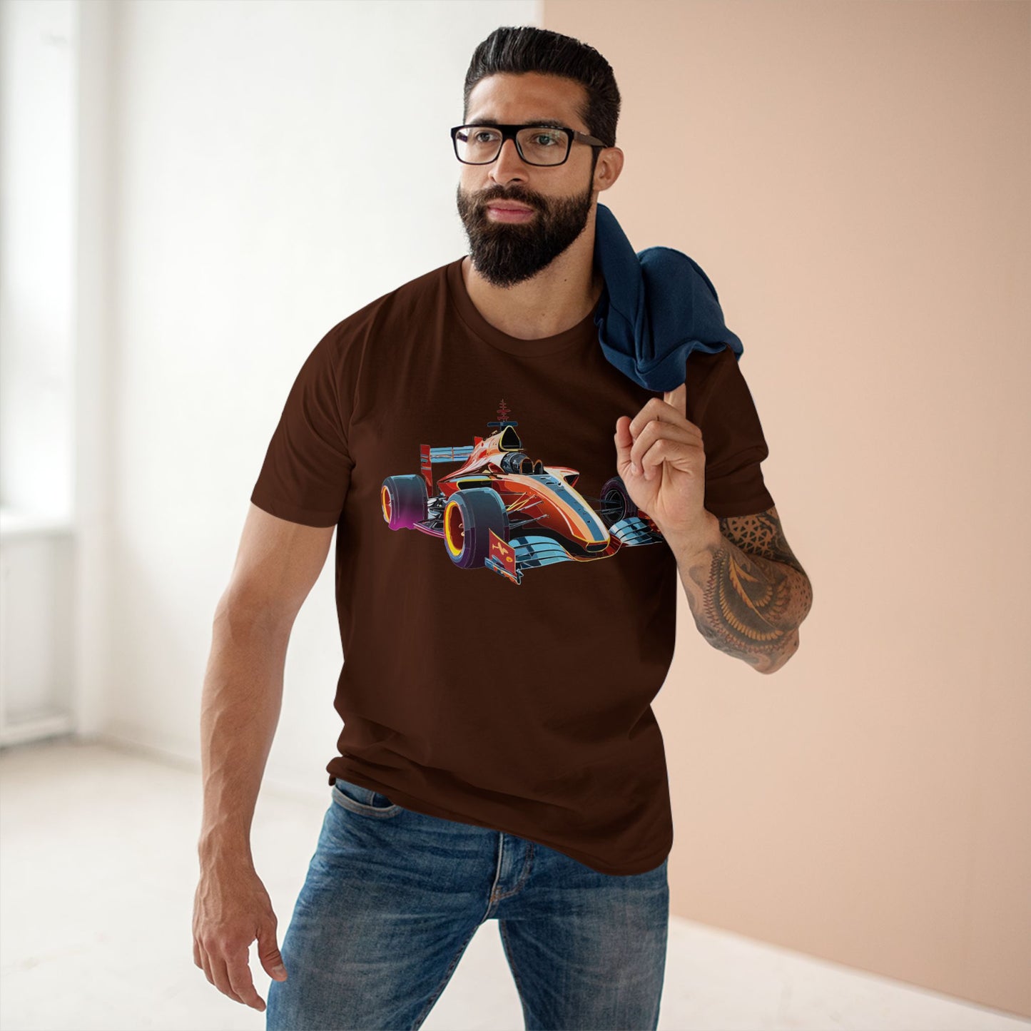Unisex Car and Hot Wheels Shirt Premium Cotton Tee with Unique Art Design Graphic Illustration
