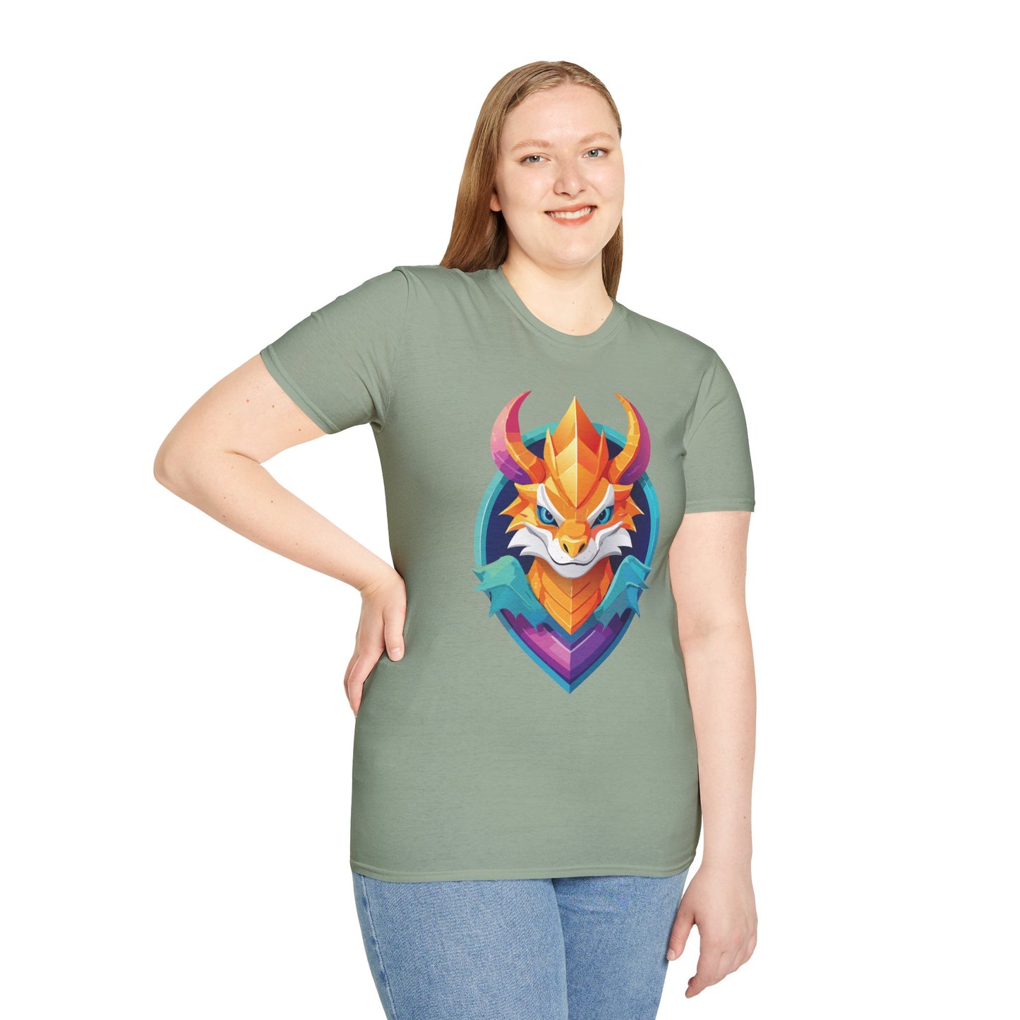 Dragon T Shirt, Dragon Shirt, Shirt with Animals, Animal Shirt