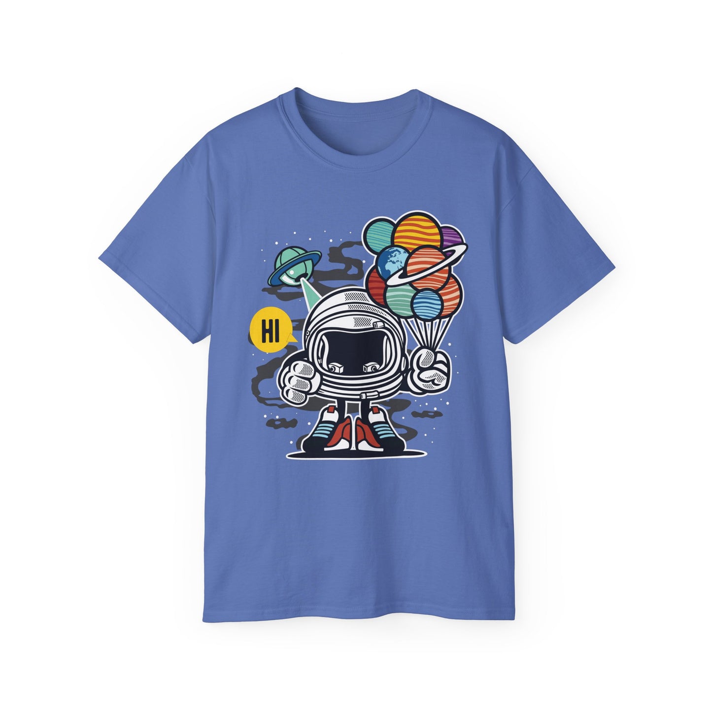 Astronaut Tee Shirt, Astronaut Graphic T‑Shirt, Cartoon Graphic T-Shirt, Art Design Shirt, Cosmos Tee Shirts 7